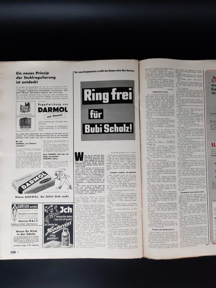 Zeitschrift Quick Nr. 2 vom 10. Januar 1959 Ina Balke Simmel Maria Callas