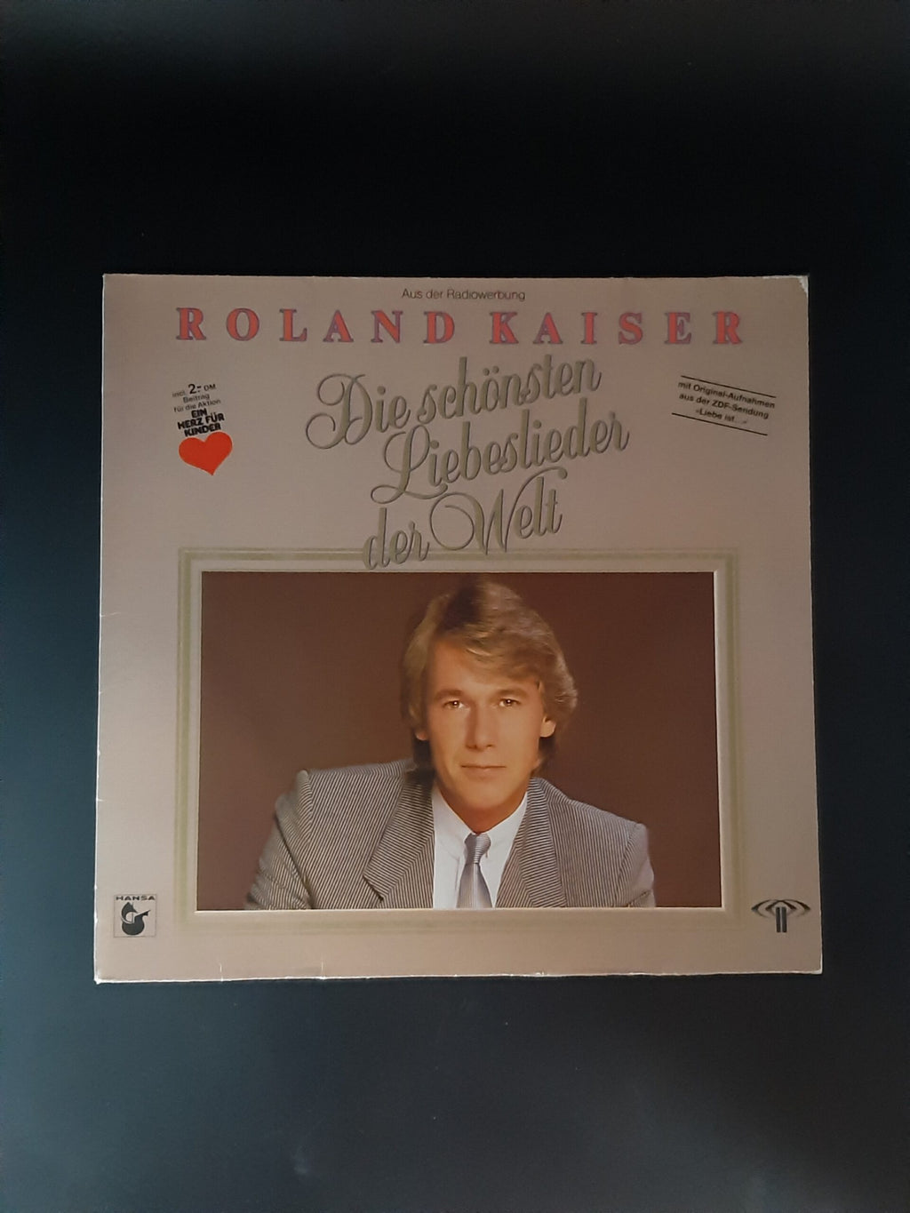 LP Schallplatte Vinyl Roland Kaiser Die schönsten Liebeslieder der Welt Hansa  1985