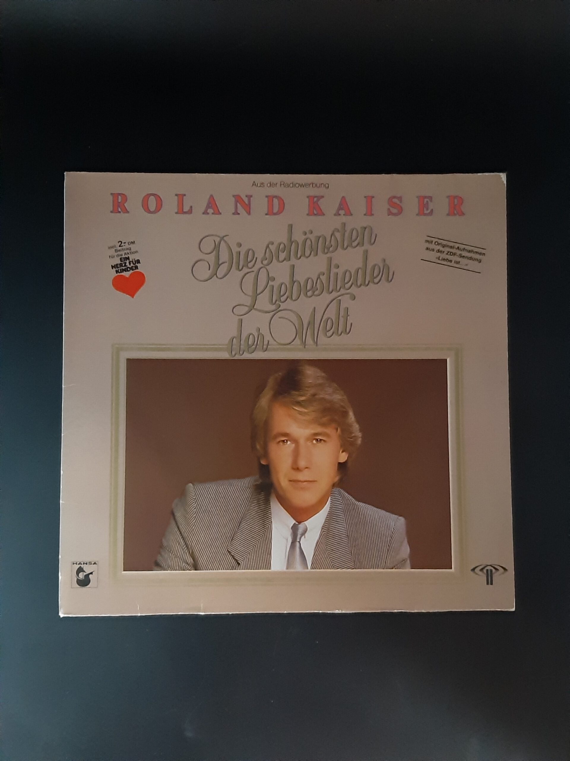 LP Schallplatte Vinyl Roland Kaiser Die schönsten Liebeslieder der Welt Hansa  1985