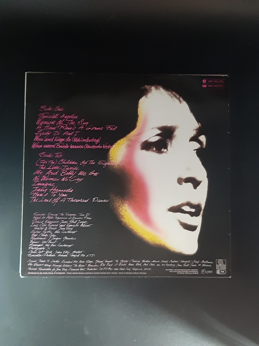 LP Schallplatte Vinyl Joan Baez Live Europe 83 Children of the Eighties Ariola