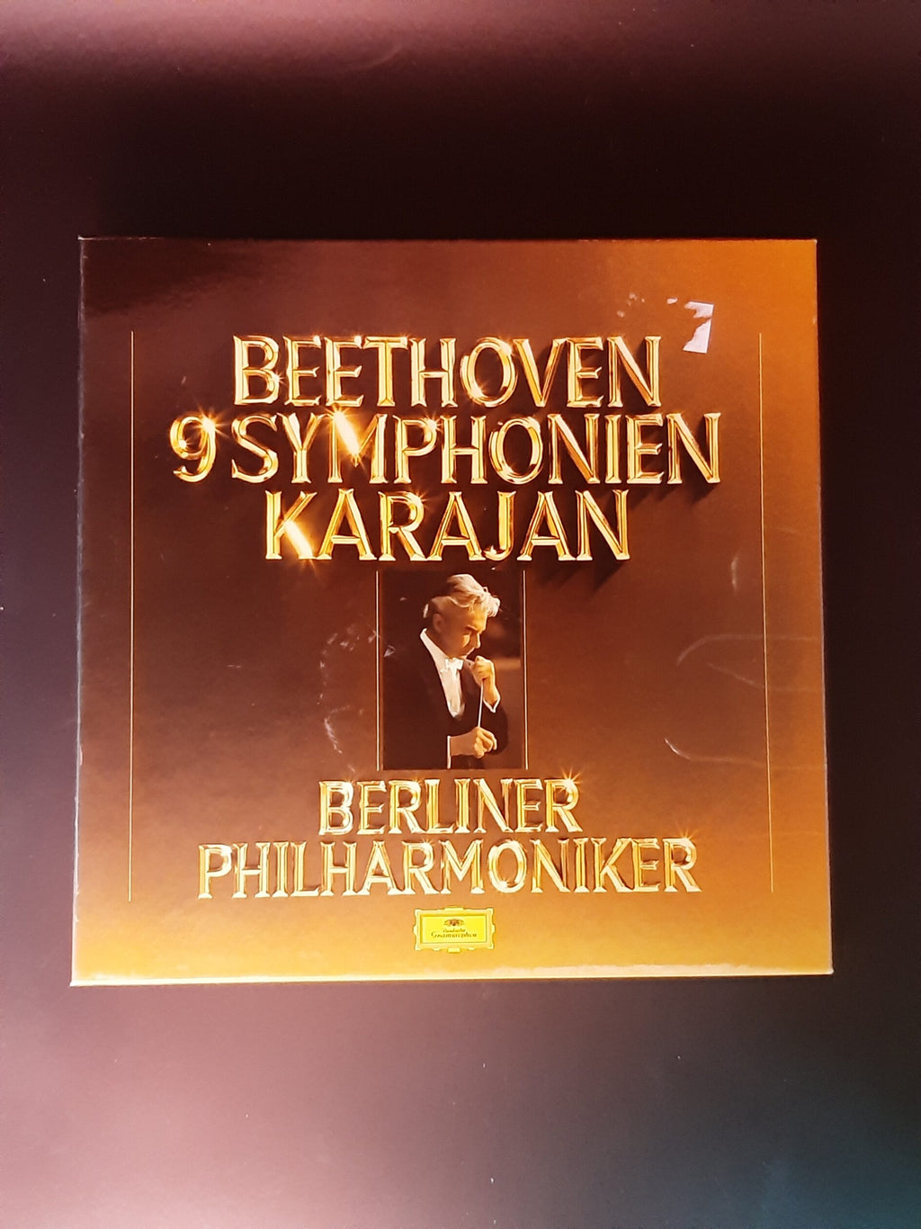 LP Schallplatte Vinyl Beethoven 9 Symphonien Karajan Berliner Philharmoniker Box-Set 8 LP Club-Edition Deutsche Grammophon 1977