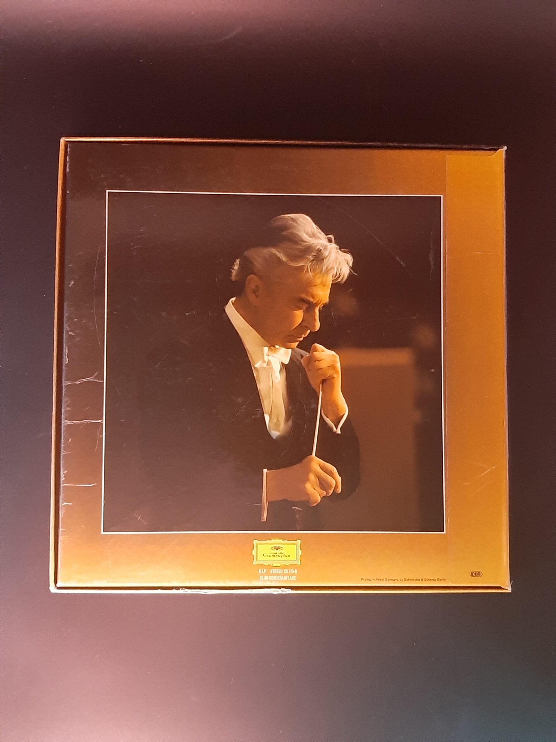 LP Schallplatte Vinyl Beethoven 9 Symphonien Karajan Berliner Philharmoniker Box-Set 8 LP Club-Edition Deutsche Grammophon 1977
