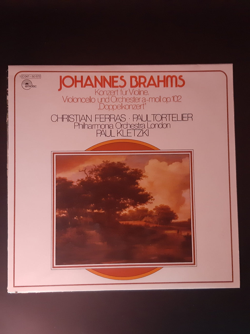 LP Schallplatte Vinyl Johannes Brahms Christian Ferras, Paul Tortelier, Philharmonia Orchestra London Paul Kletzki  emidisc