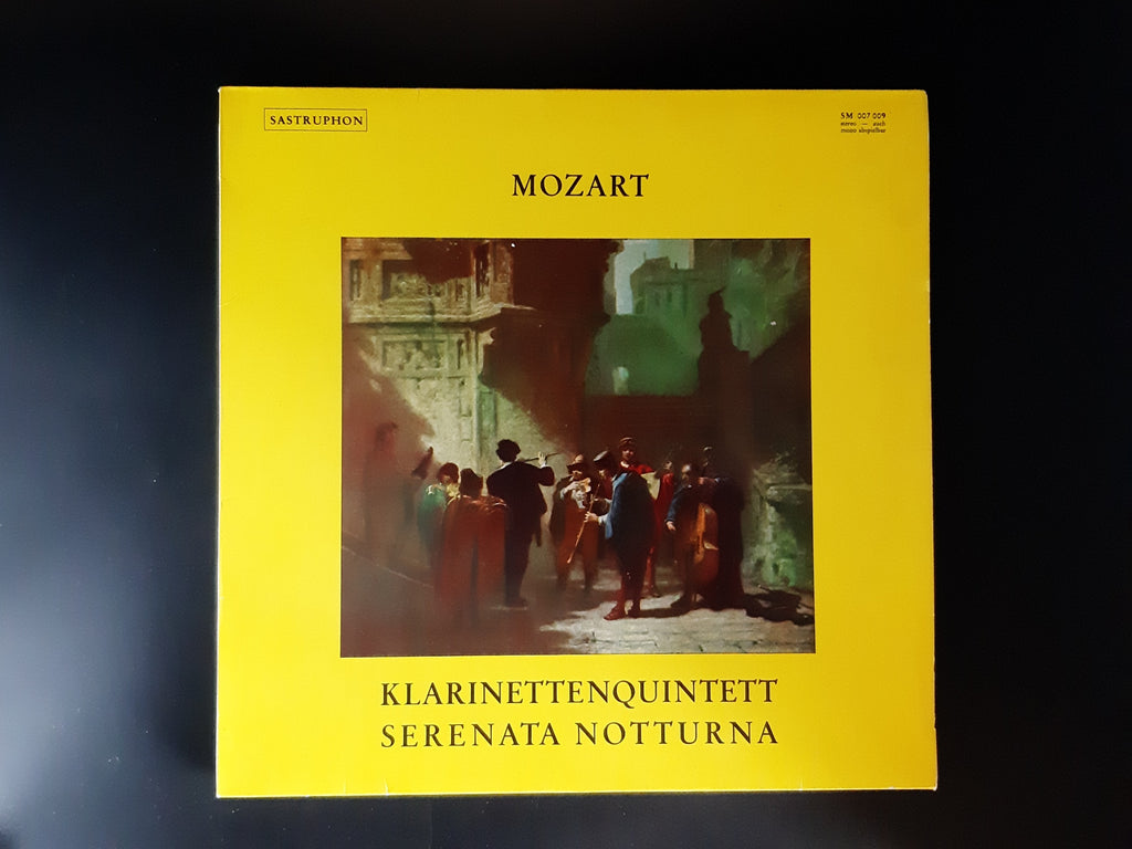 LP Schallplatte Vinyl  W.A. Mozart Klarinetten-Quintett A-Dur K.V. 581 Serenata Notturna  Sastruphon