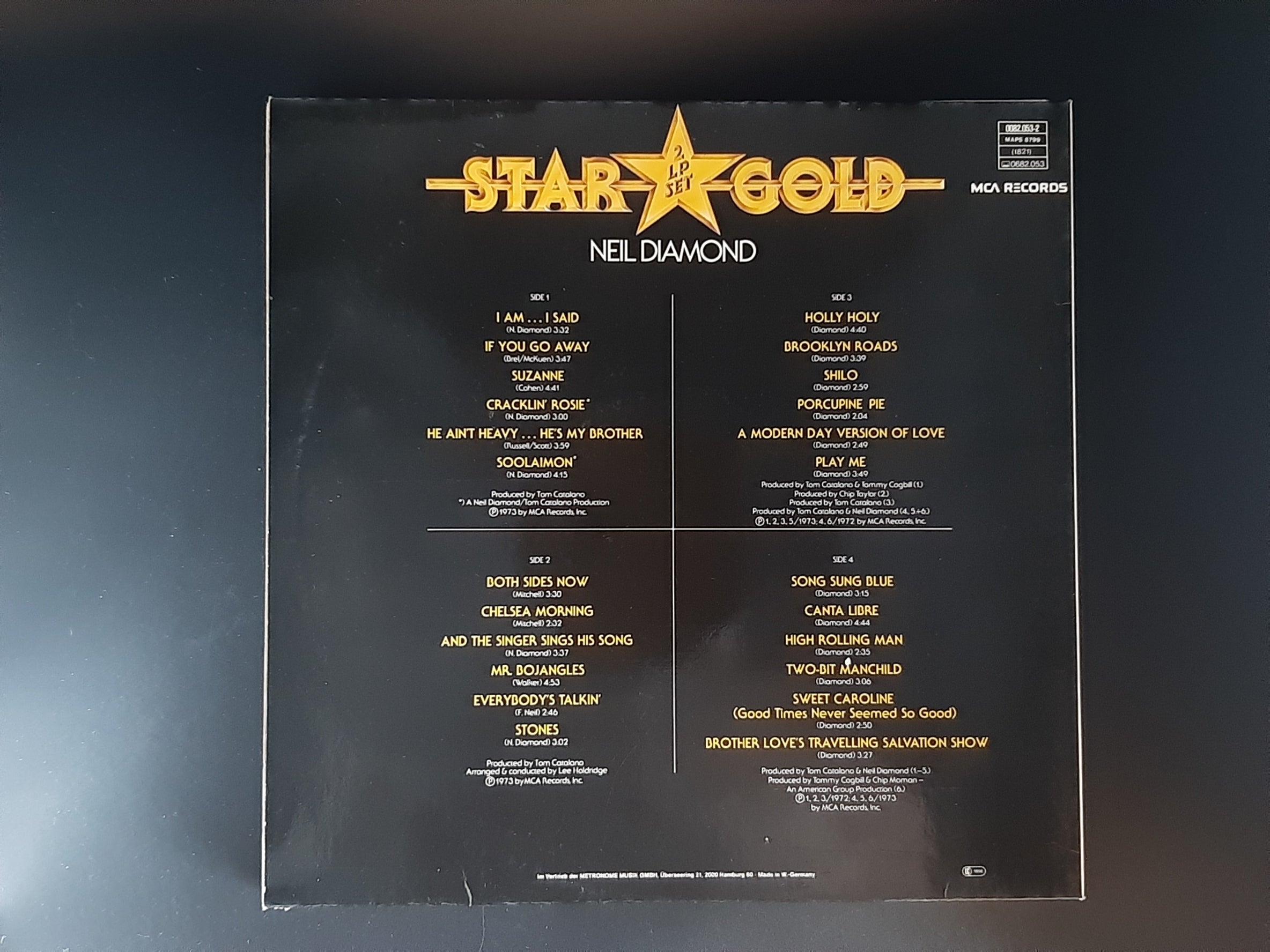 LP Schallplatte Vinyl  Neil Diamond Star Gold Doppelalbum MCA Records 1979