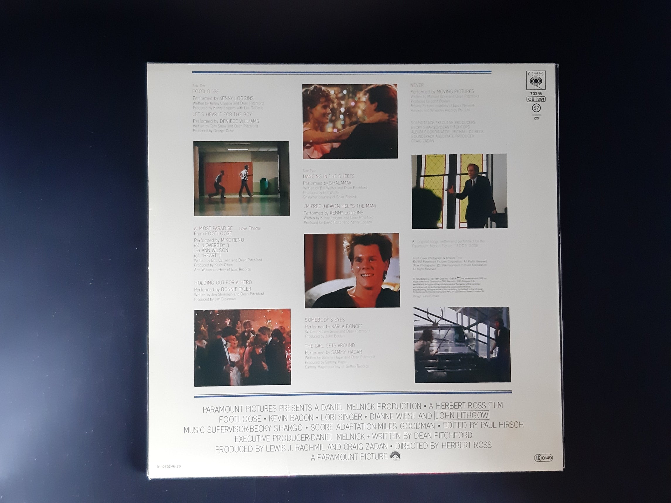 LP Schallplatte Vinyl  Footloose Soundtrack Kenny Loggins Shalamar Bonnie Tyler und weitere Interpreten CBS 1984 