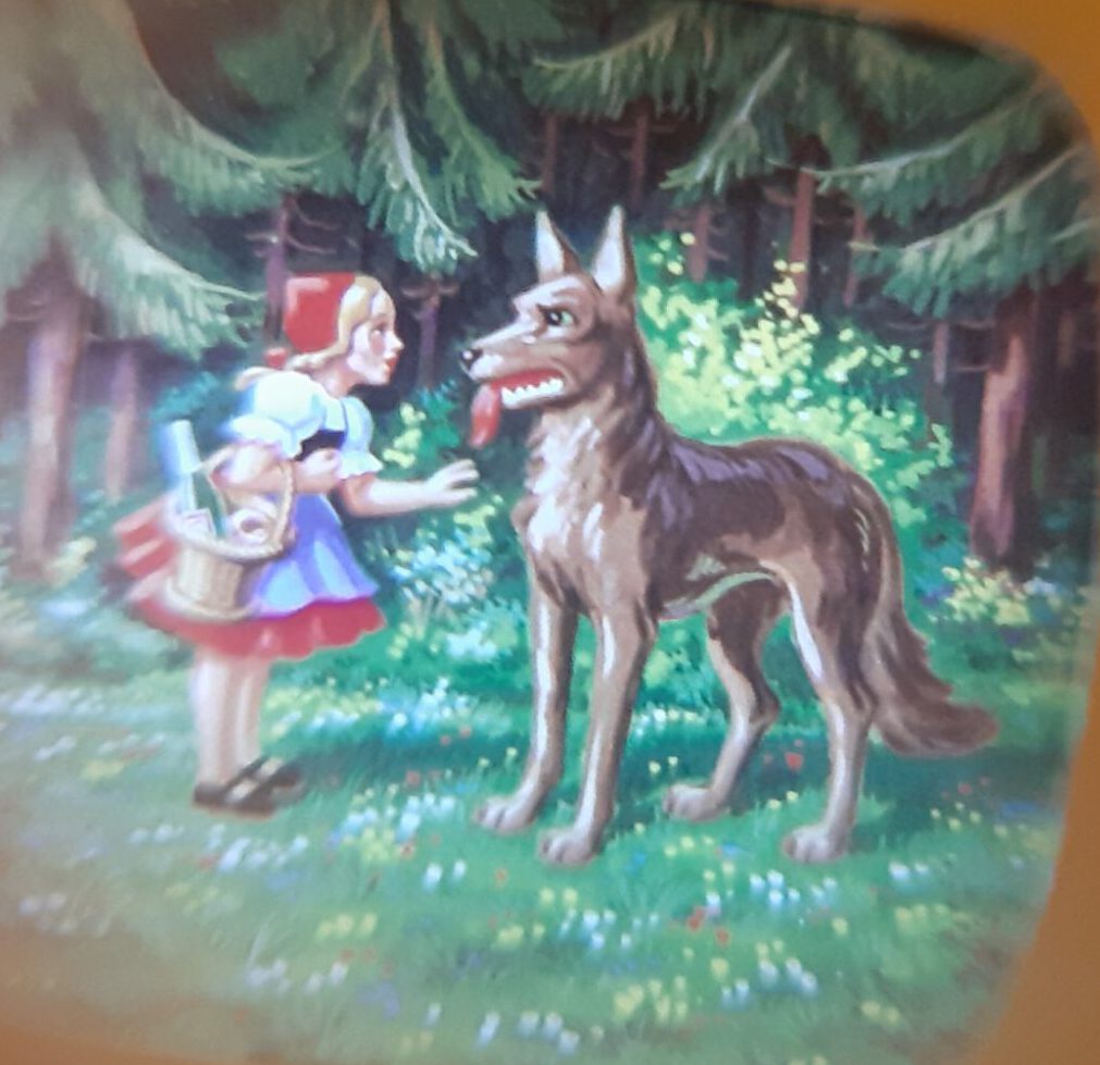 Bildbetrachter TV - Märchen Rotkäppchen Klick-Fernseher Mini-Dia Betrachter Gucki Nostalgie