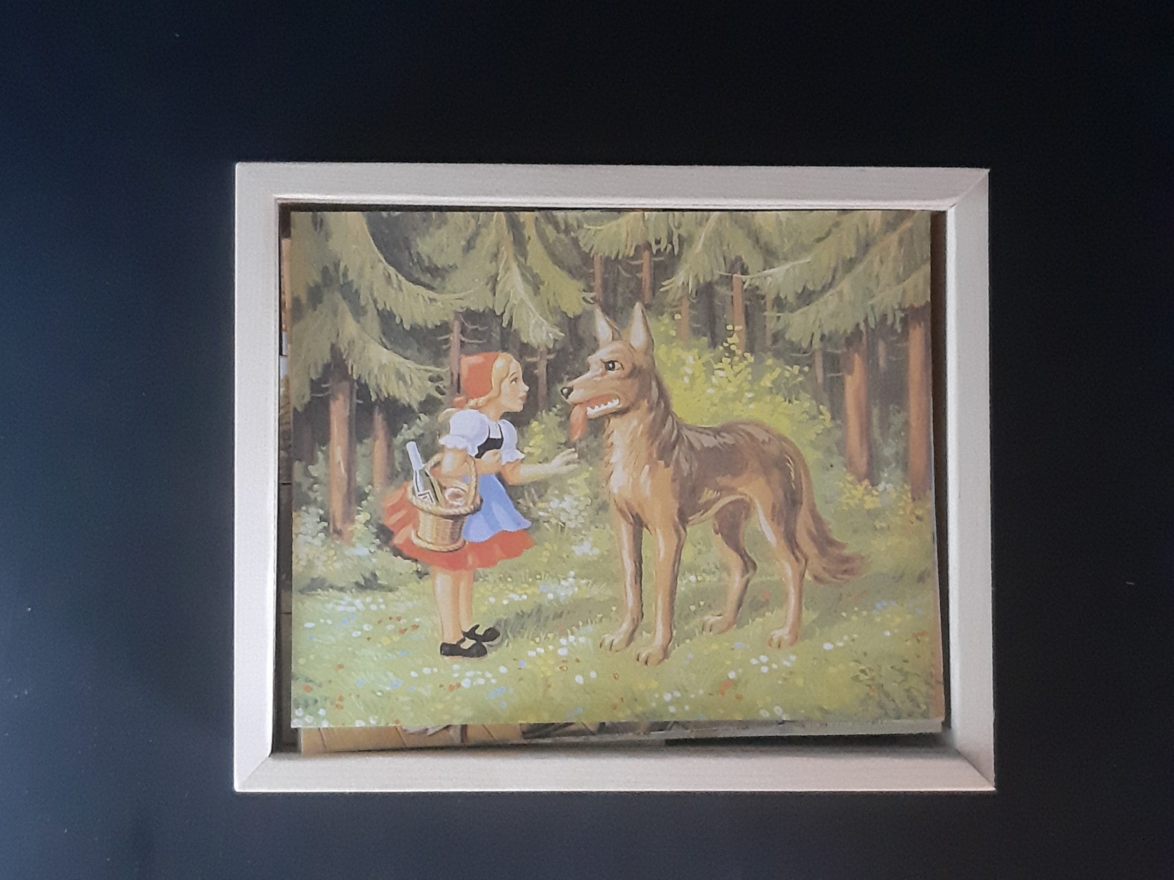 Goki Märchenpuzzle Würfelpuzzle mit sechs wunderschönen Märchenmotiven in einem stabilen Holzkasten
