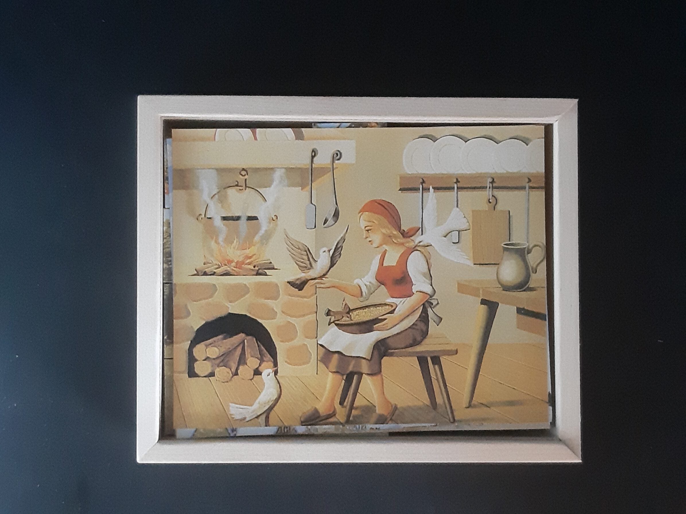Goki Märchenpuzzle Würfelpuzzle mit sechs wunderschönen Märchenmotiven in einem stabilen Holzkasten
