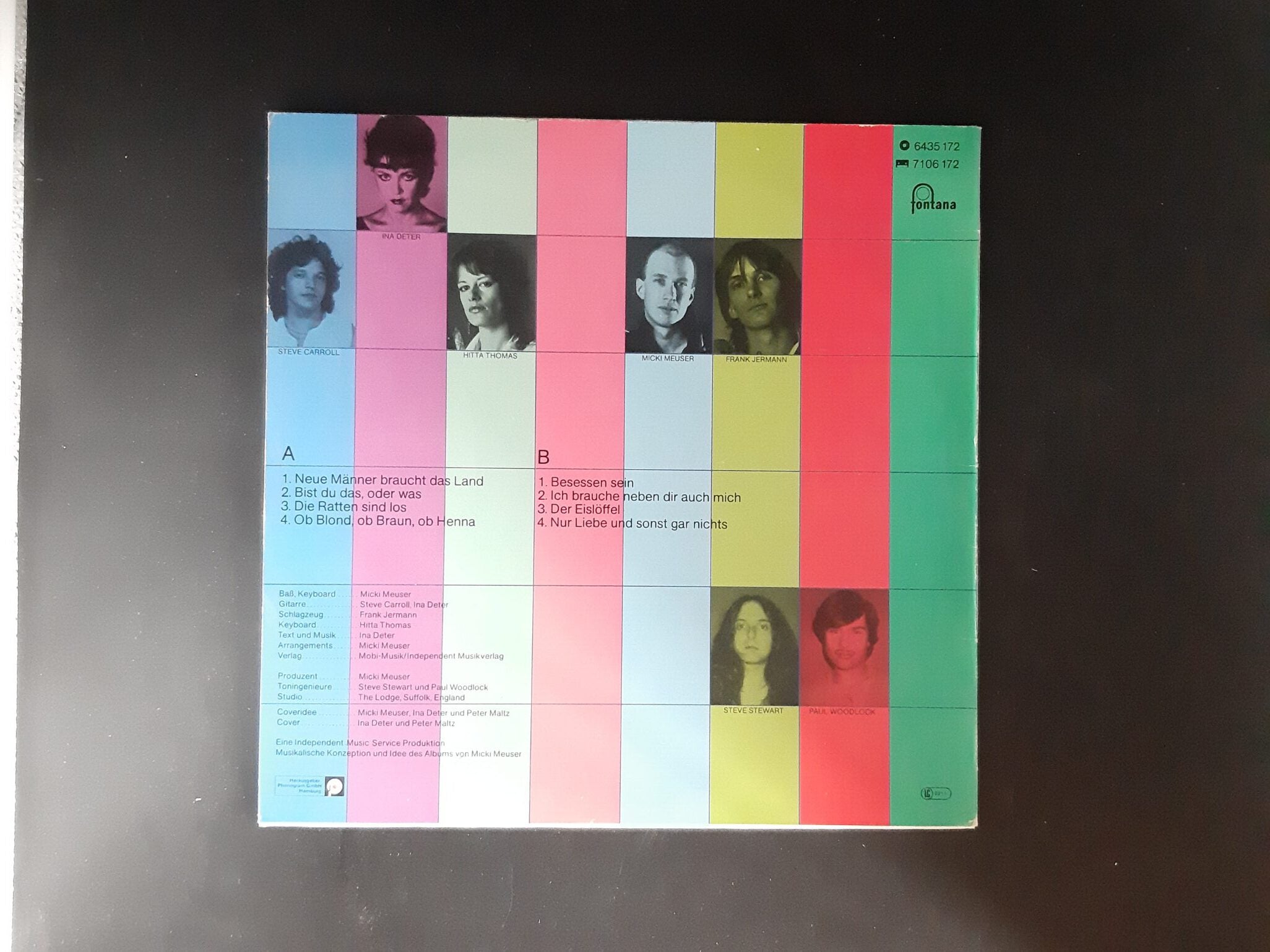 LP Schallplatte Vinyl Ina Deter Band Fontana 1982