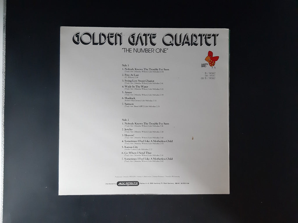 LP Schallplatte Vinyl Golden Gate Quartett "The Number One" Happy Bird