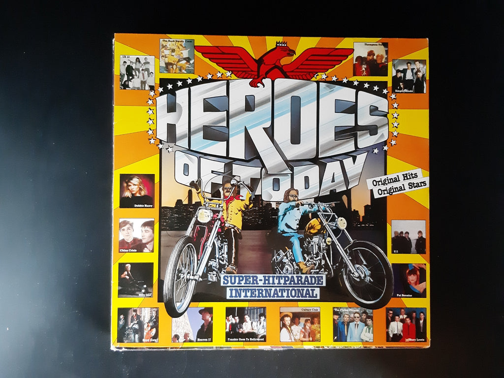 LP Schallplatte Vinyl Heroes of today Super-Hitparade international Simple Minds U2 Billy Idol Pat Benatar SR International 1984