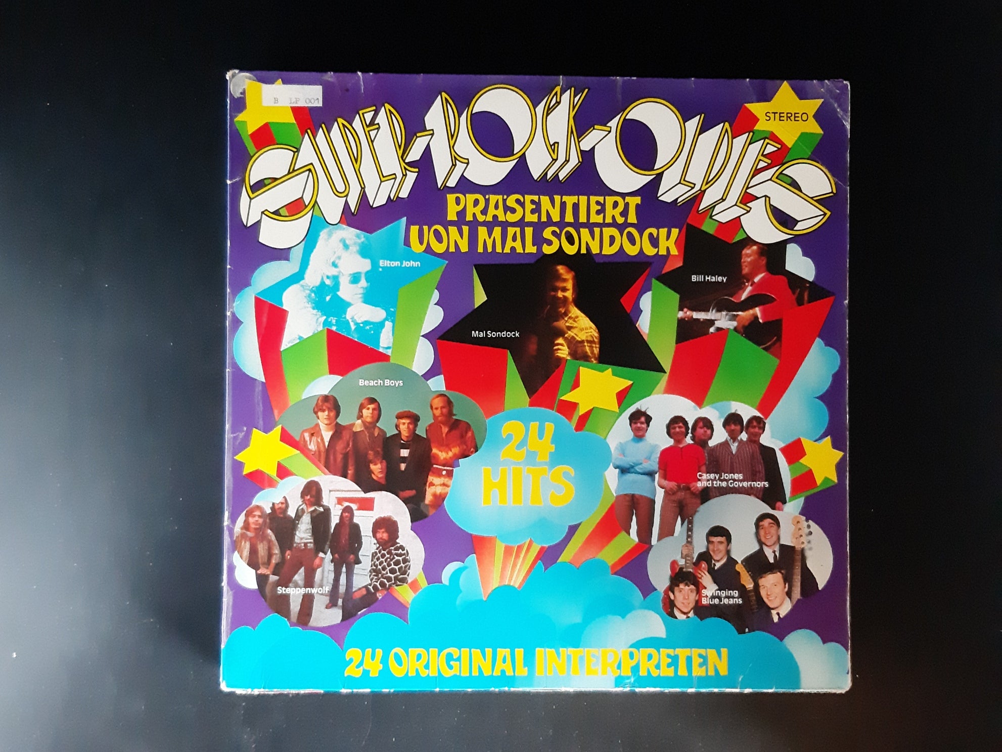 LP Schallplatte Vinyl Super-Rock-Oldies Mal Sondock Steppenwolf Beach Boys Elton John Siebziger Jahre