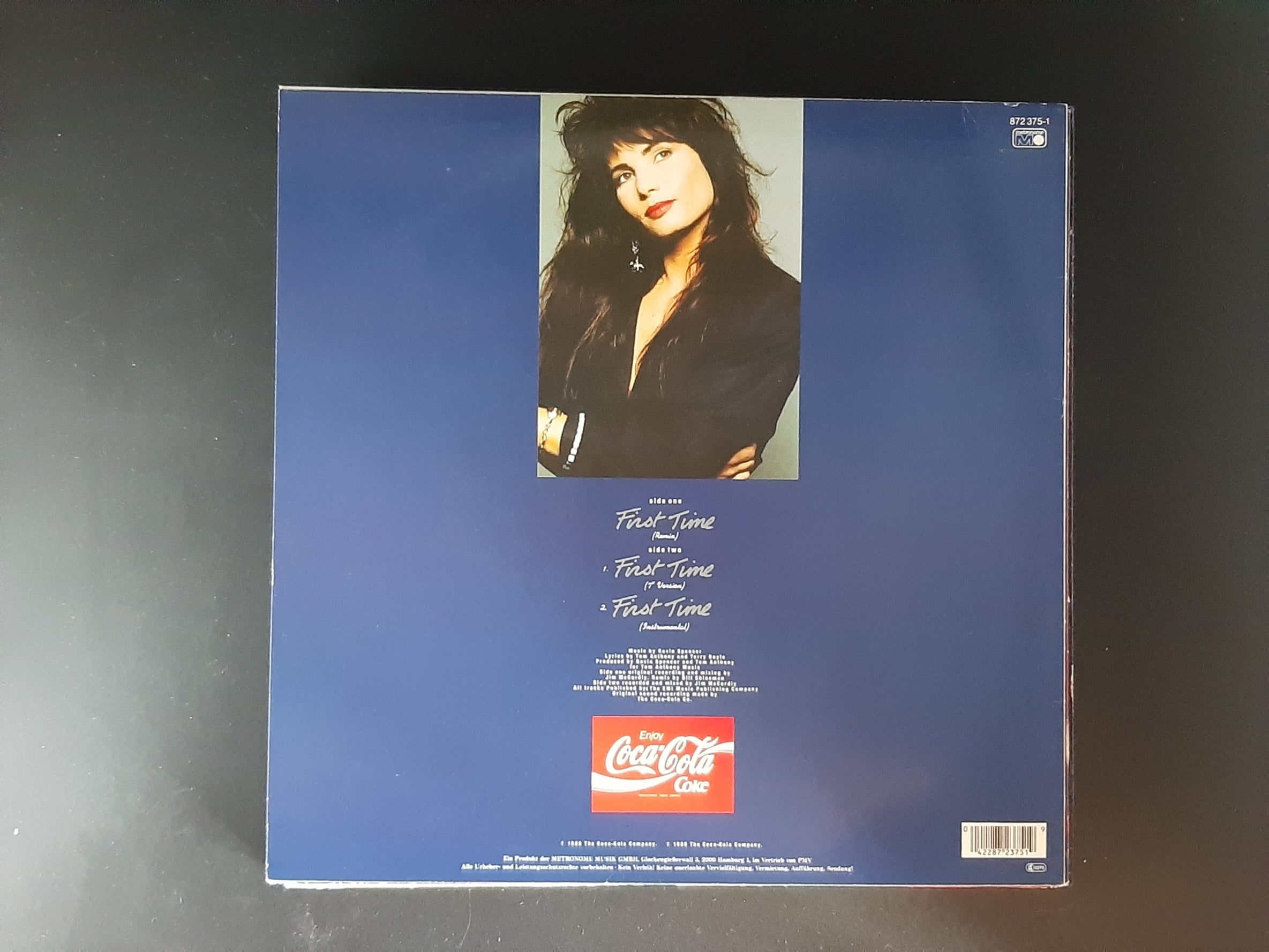 Maxi-Single Schallplatte Vinyl Maxi-Single Robin Beck First time Coca-Cola-Werbung 80er Jahre