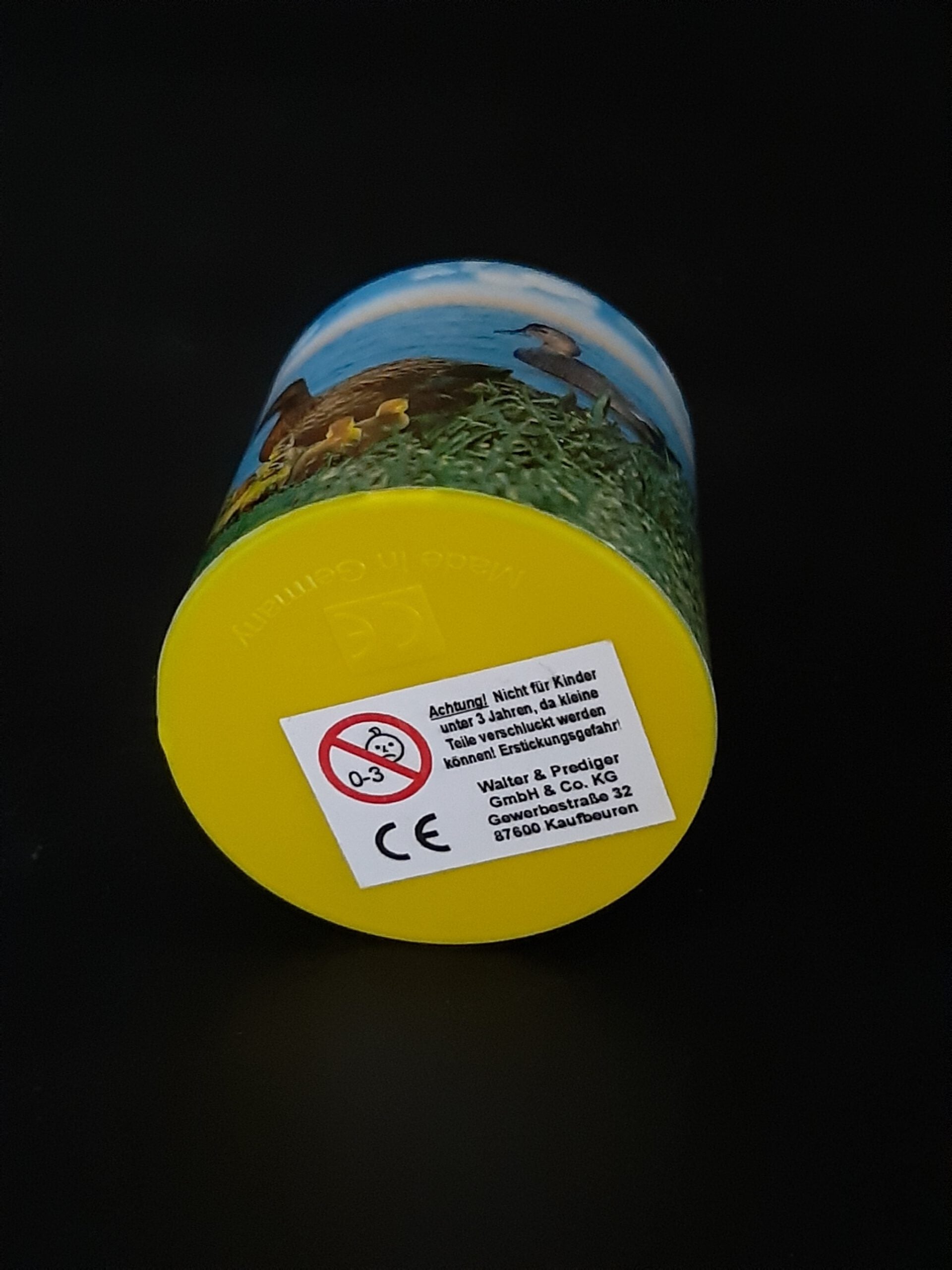 Nostalgisches Kleinspielzeug Entenstimme Entengeschnatter aus der Dose, ca. 4,8 x 5 cm