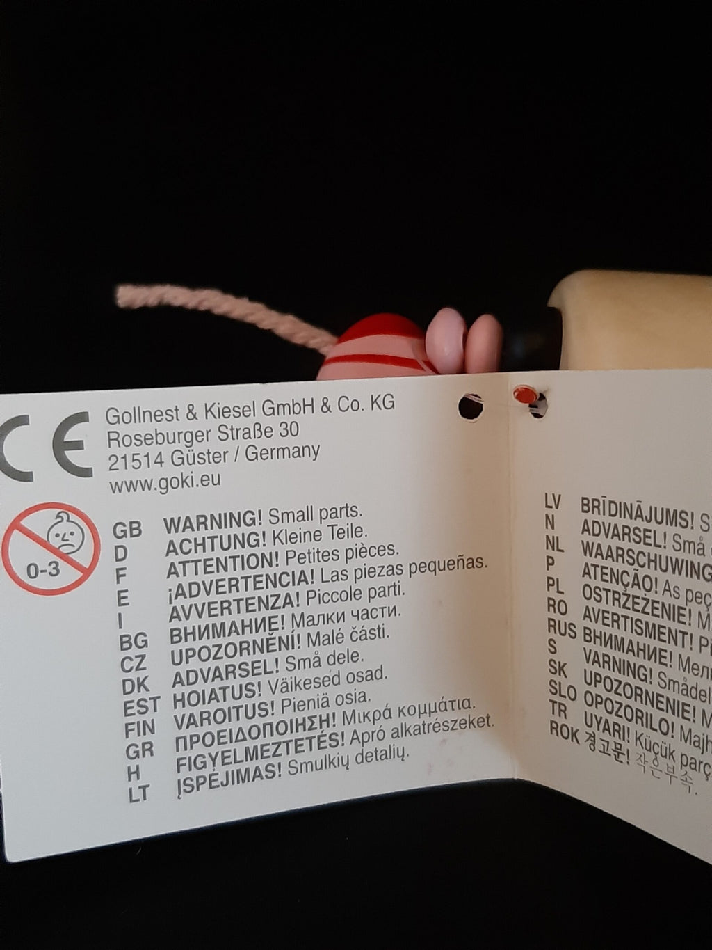Nostalgisches Kleinspielzeug Biegetiere Wackeltiere Schweinchen - GOKI
