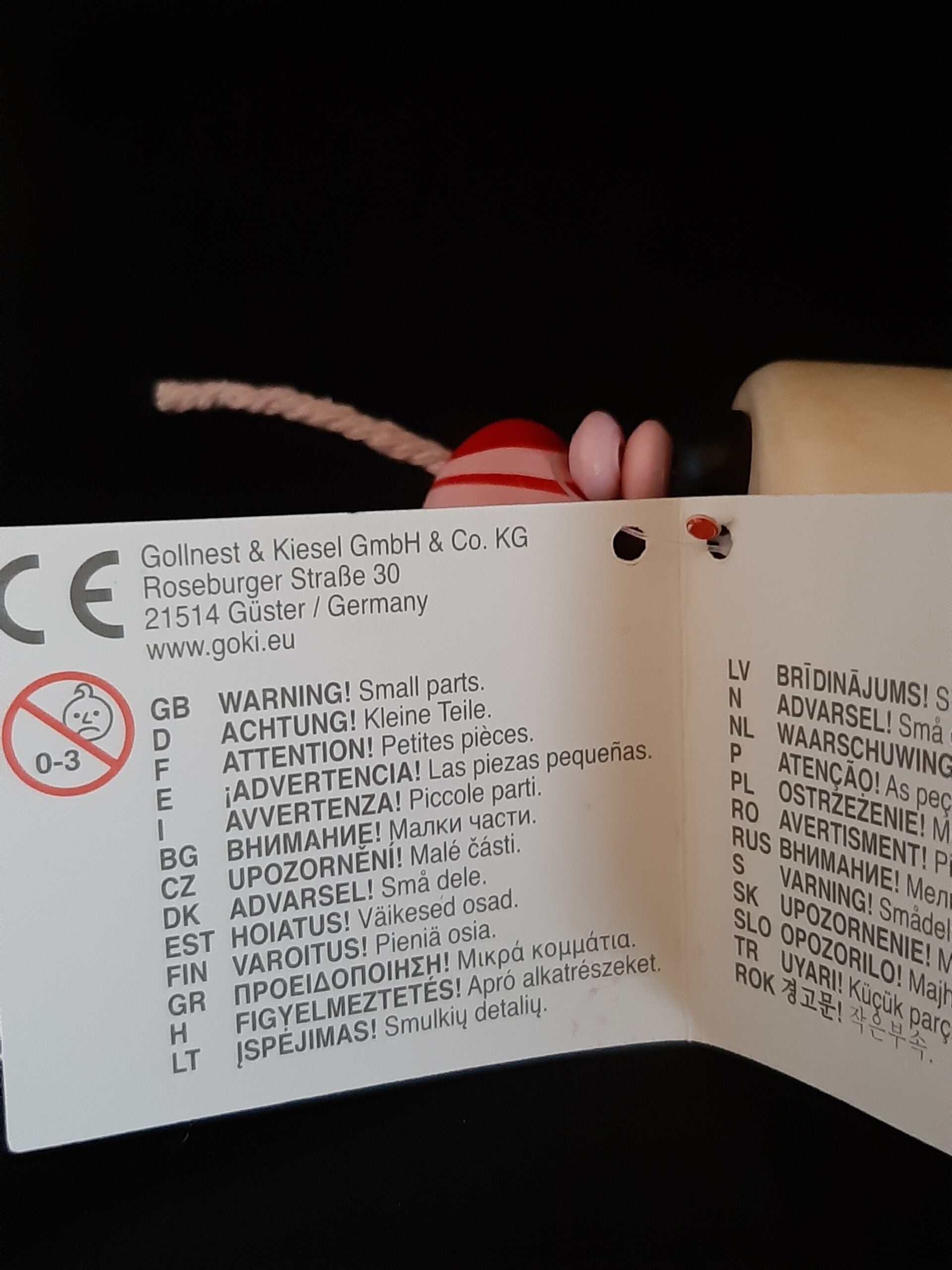 Nostalgisches Kleinspielzeug Biegetiere Wackeltiere Schweinchen - GOKI