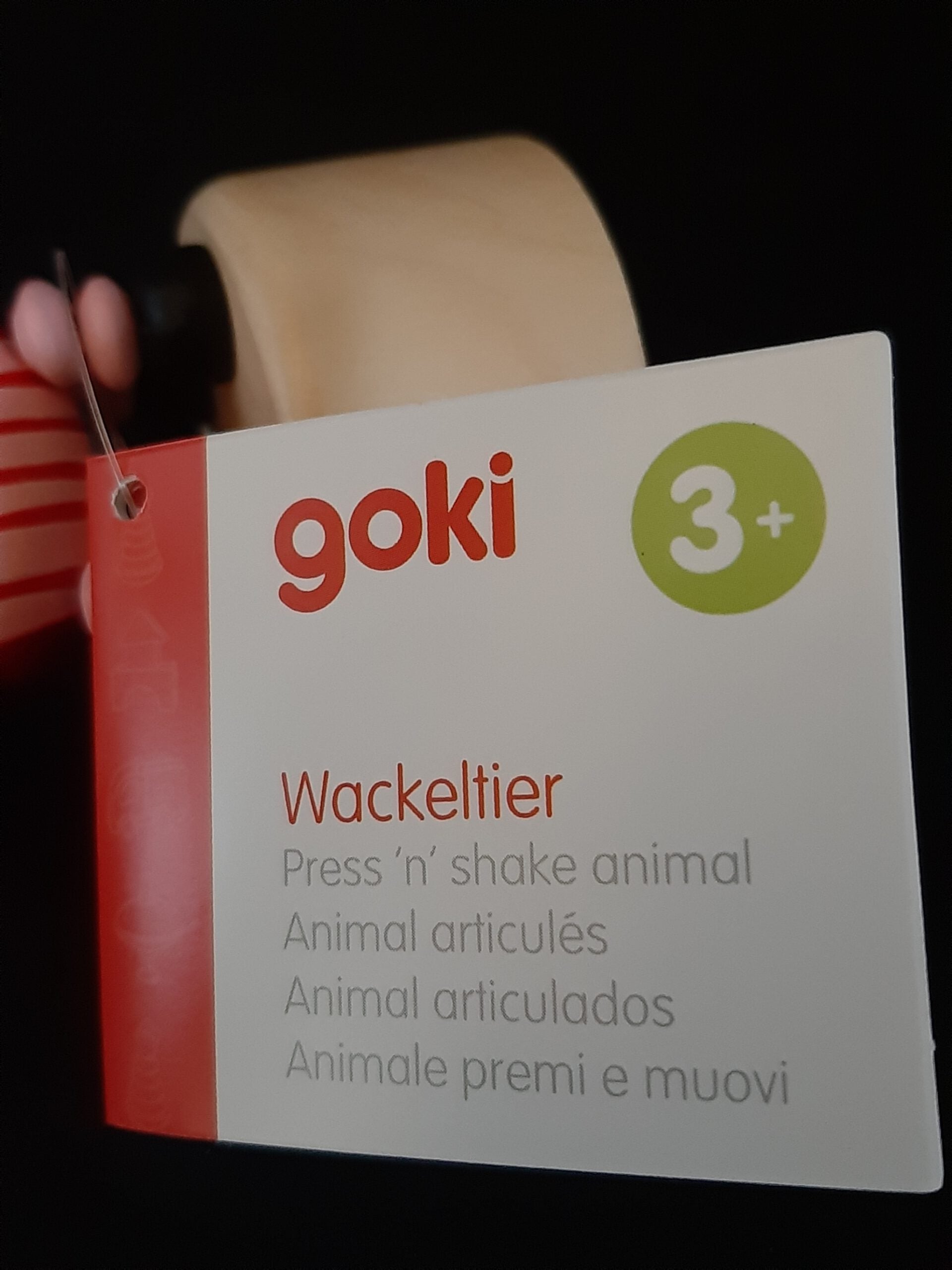 Nostalgisches Kleinspielzeug Biegetiere Wackeltiere Schweinchen - GOKI