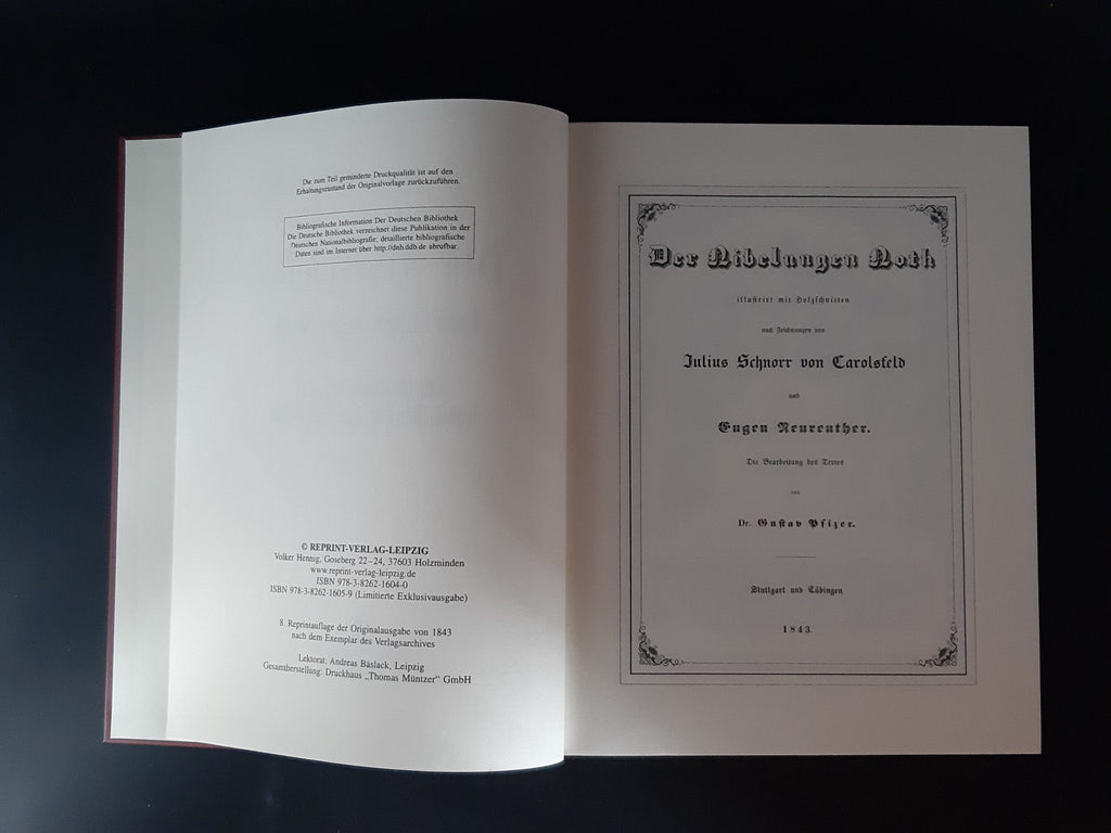 Erzählungen/Sagen Gustav Pfizer - Nibelungen Der Nibelungen Noth - Reprintauflage