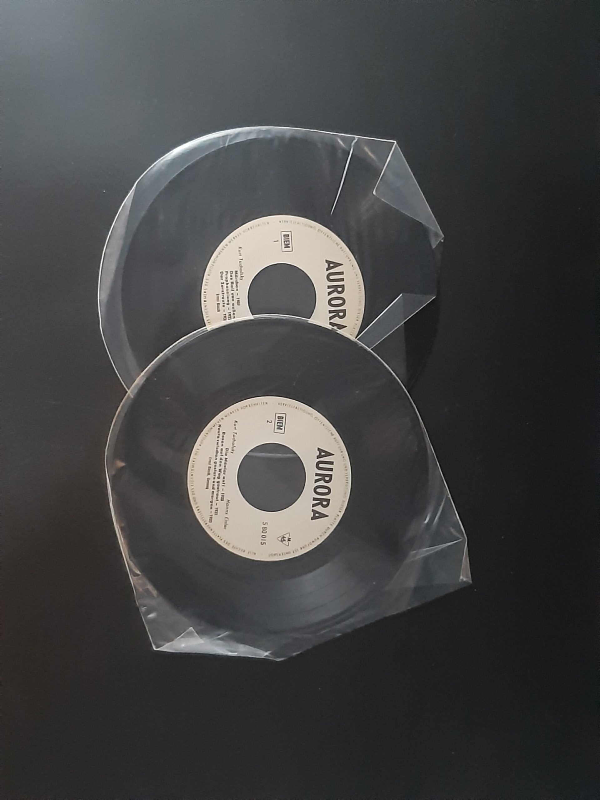 Flohmarkt Vinyl Single Ernst Busch Hanns Eisler Kurt Tucholsky Ist das von gestern? auf 2 Aurora Schallplatten mit Begleitheft DDR 1965 