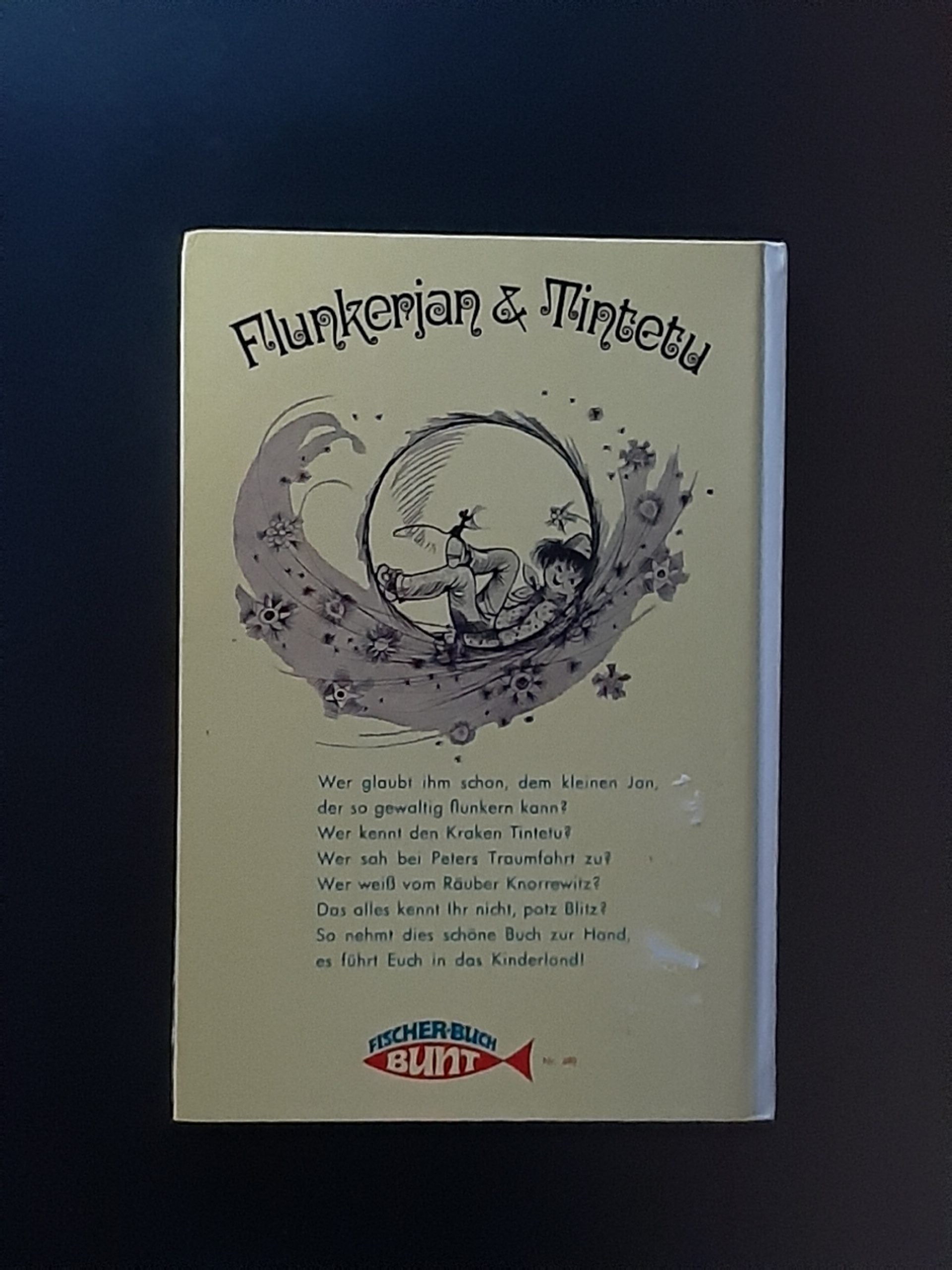Kinderbuch Sabine Boehringer Flunkerjan & Tintetu Zeichnungen Ingeborg Haun GJB 1973