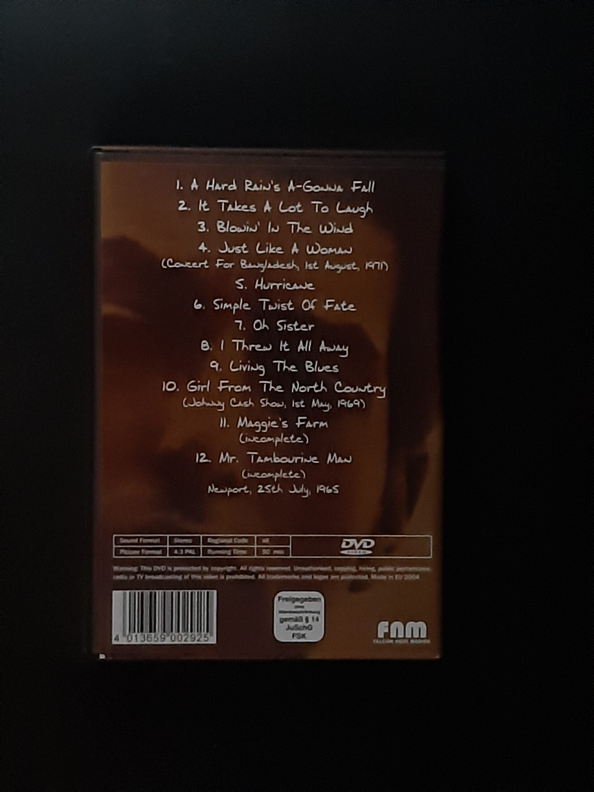 DVD Bob Dylan - TV Auftritte Live & Rare 63 - 75