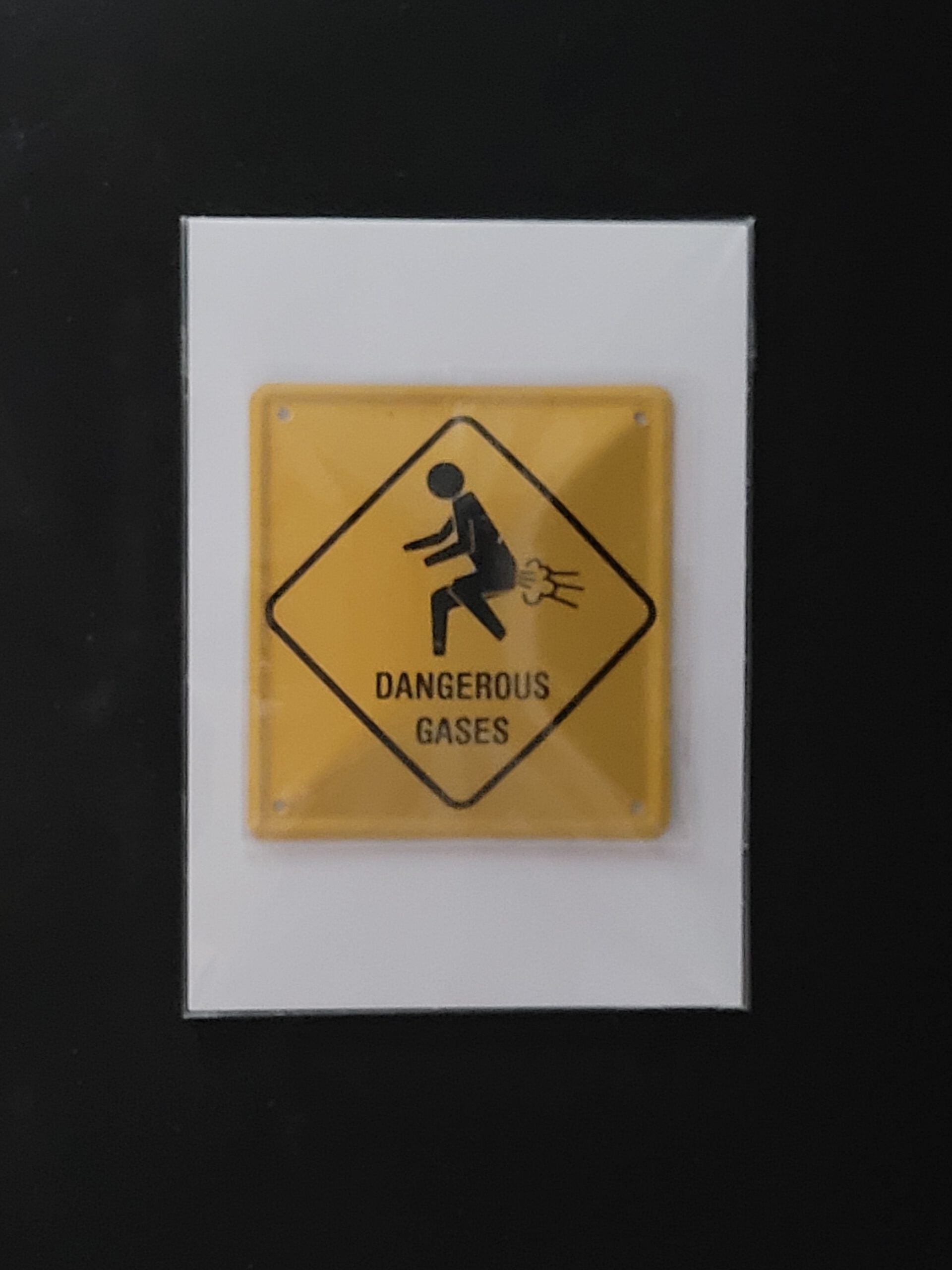 Blechpostkarte Dangerous Gases