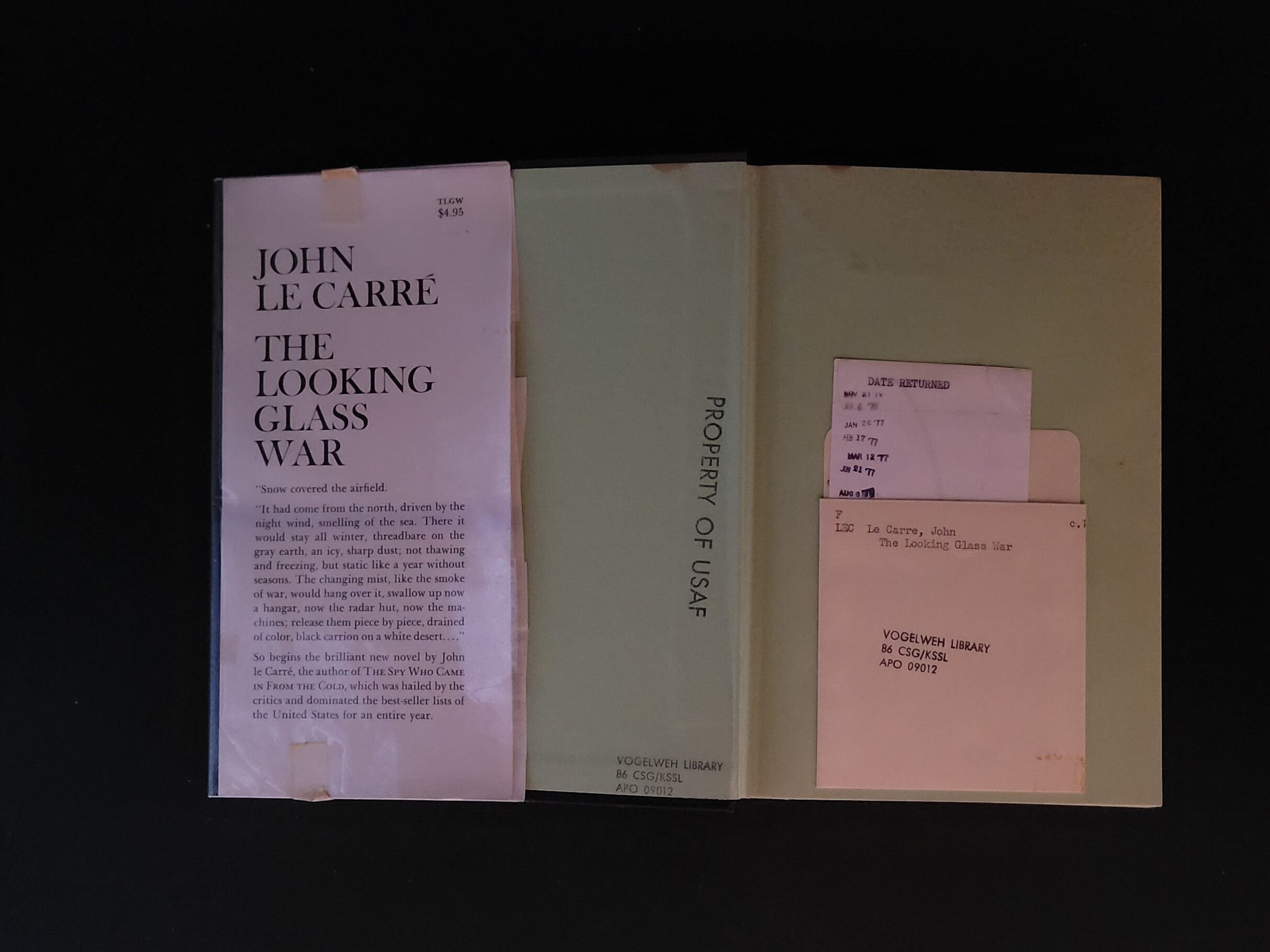 Englisch John le Carré The Looking Glass War Coward-McCann inc  Publisher 60/70 er Jahre Leihbuch