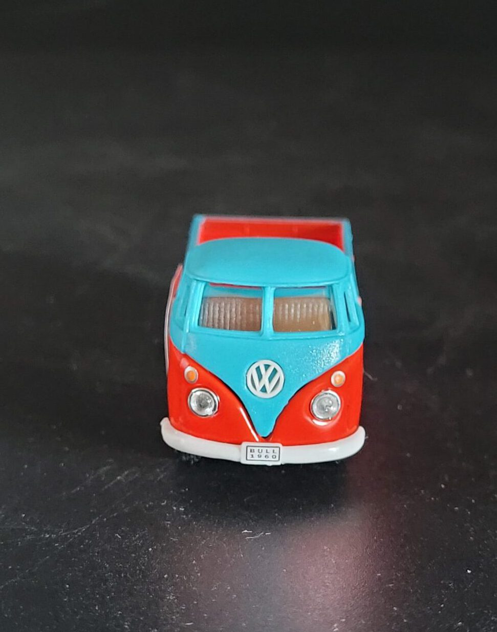 Automagnet VW Pick up rot - Dach hellblau