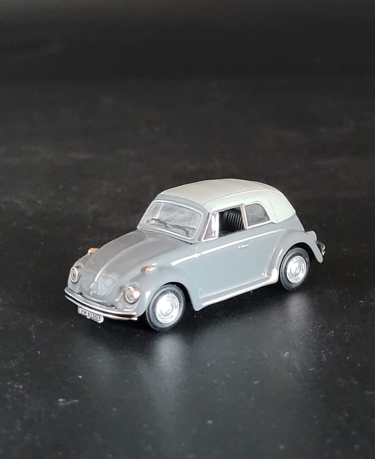 Automagnet VW Käfer grau - Soft Top hellgrau