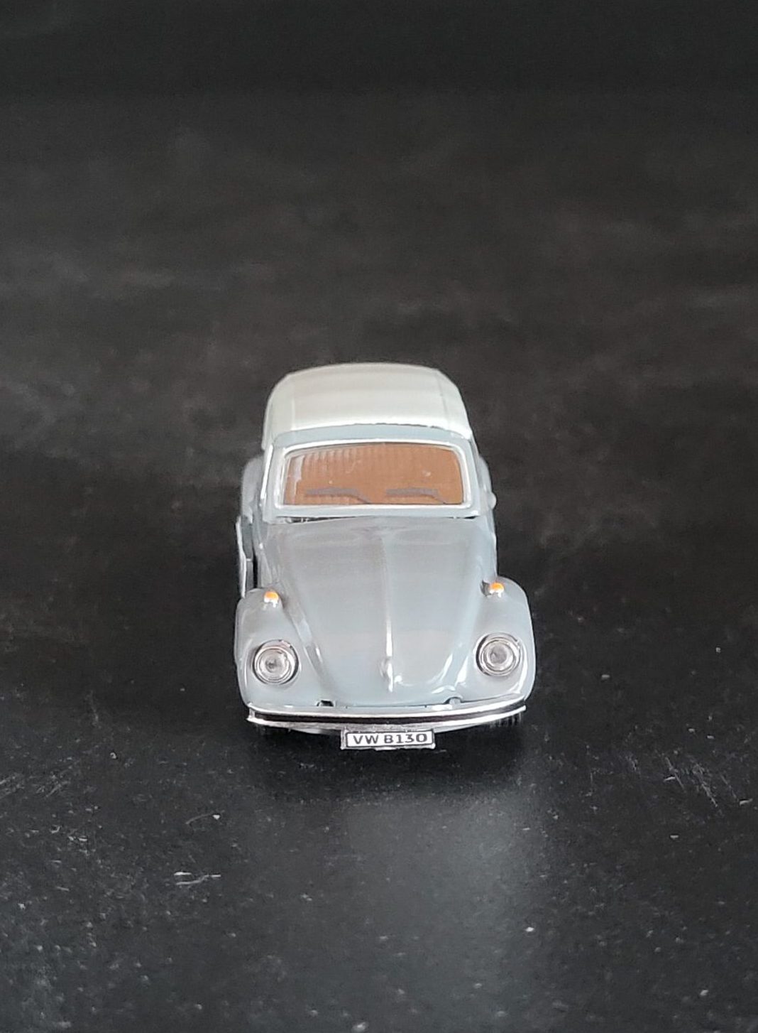 Automagnet VW Käfer grau - Soft Top hellgrau