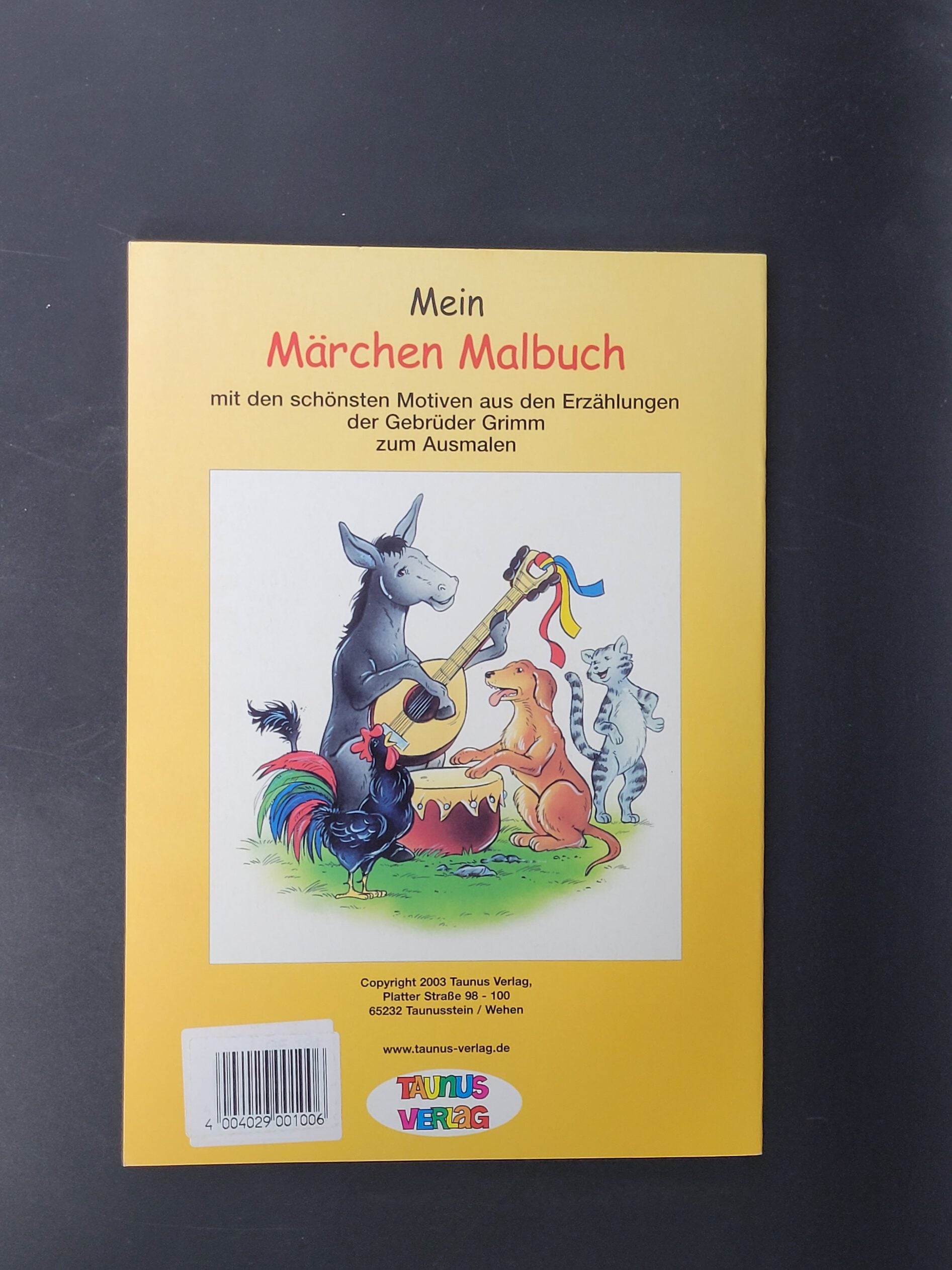 Mein Märchen Malbuch (gelb) - 31 Bilder zum Ausmalen mit den schönsten Motiven aus den Erzählungen der Gebrüder Grimm