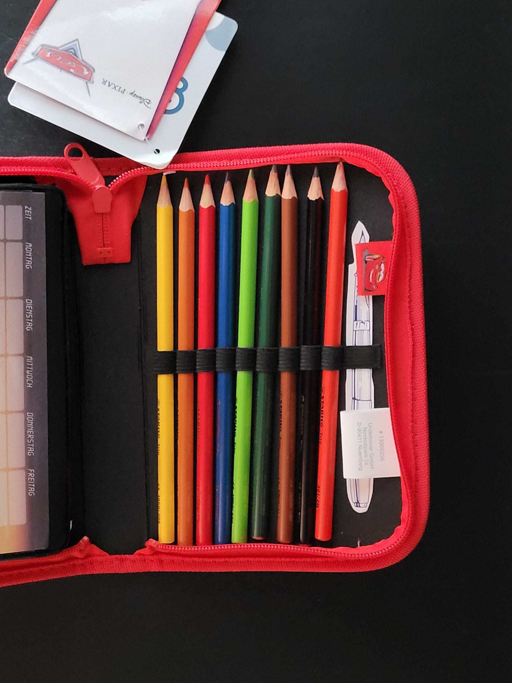 Federmäppchen gefülltes Schüleretui Cars von Scooli  30-teilig