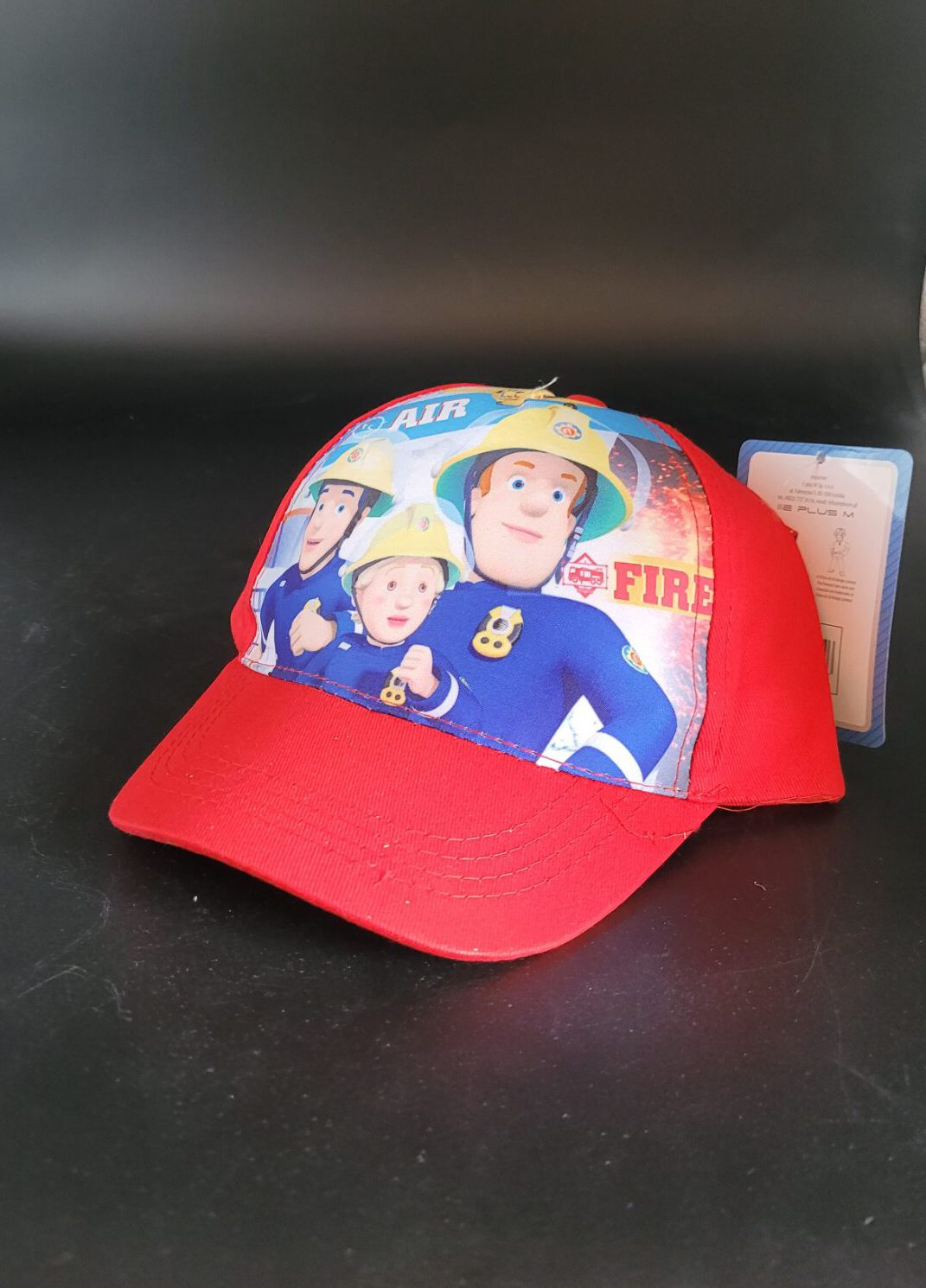 Kinder Kappe Cap – Fireman Sam Feuerwehrmann Sam rot Größe 54