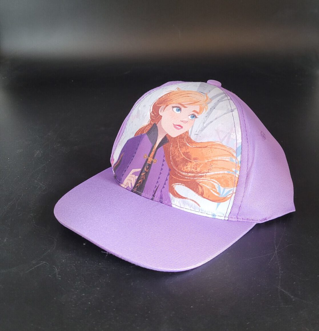 Kinder Kappe  Cap – Eiskönigin Frozen Anna violett Größe 50 verstellbar