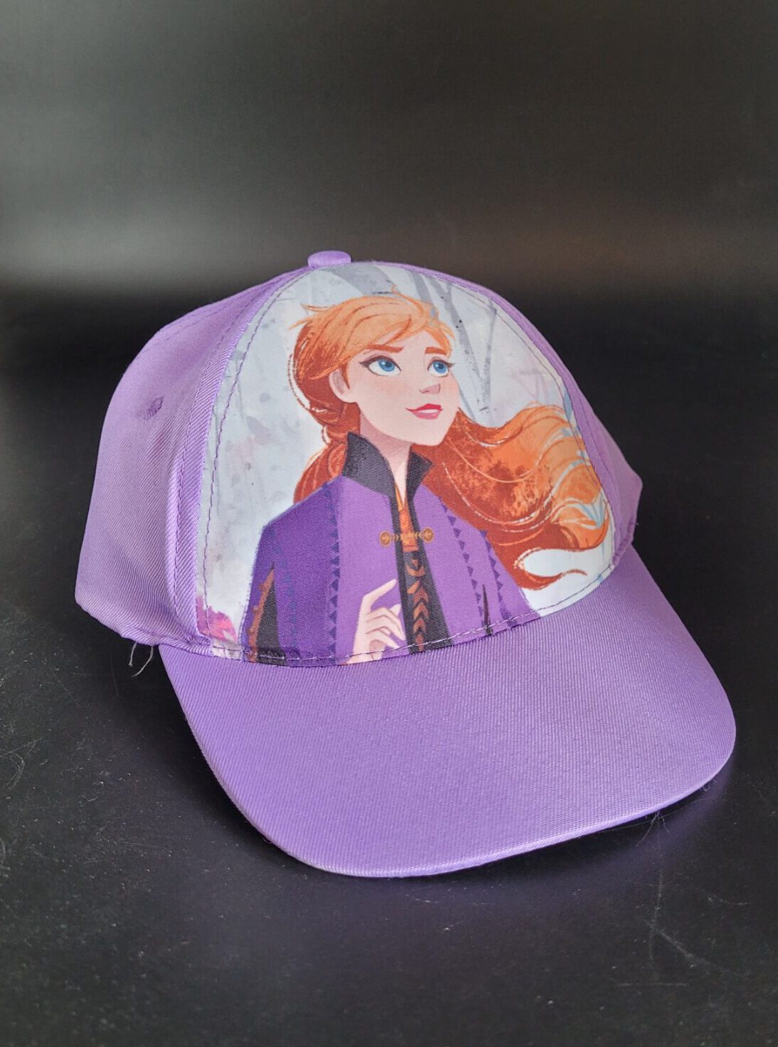 Kinder Kappe  Cap – Eiskönigin Frozen Anna violett Größe 50 verstellbar