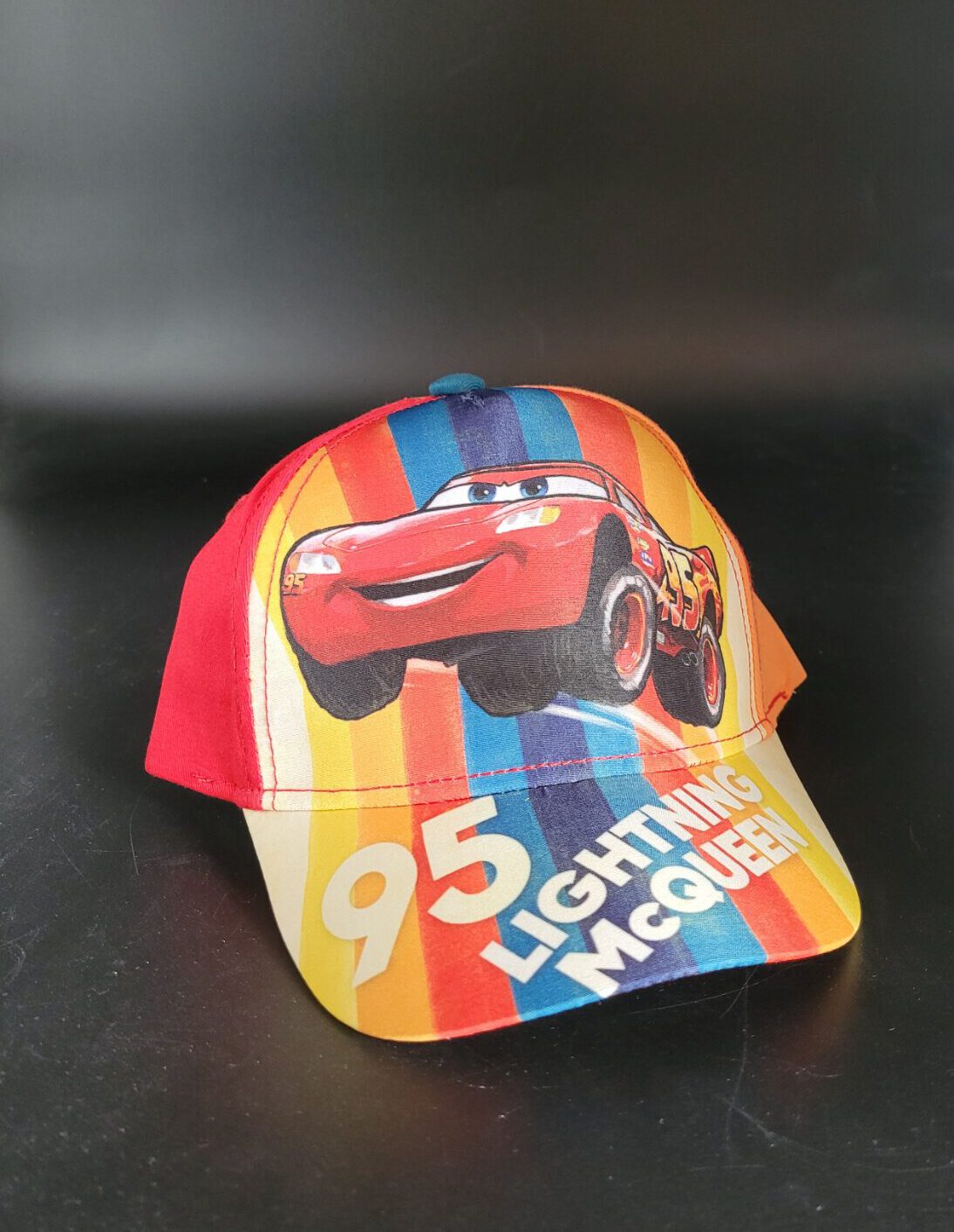 Kinder Kappe  Cap – Cars 95 Lightning McQueen Größe 52 verstellbar