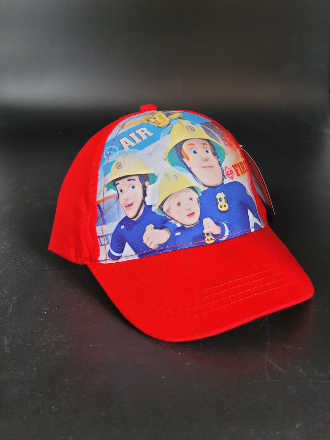 Kinder Kappe Cap – Fireman Sam Feuerwehrmann Sam rot Größe 54