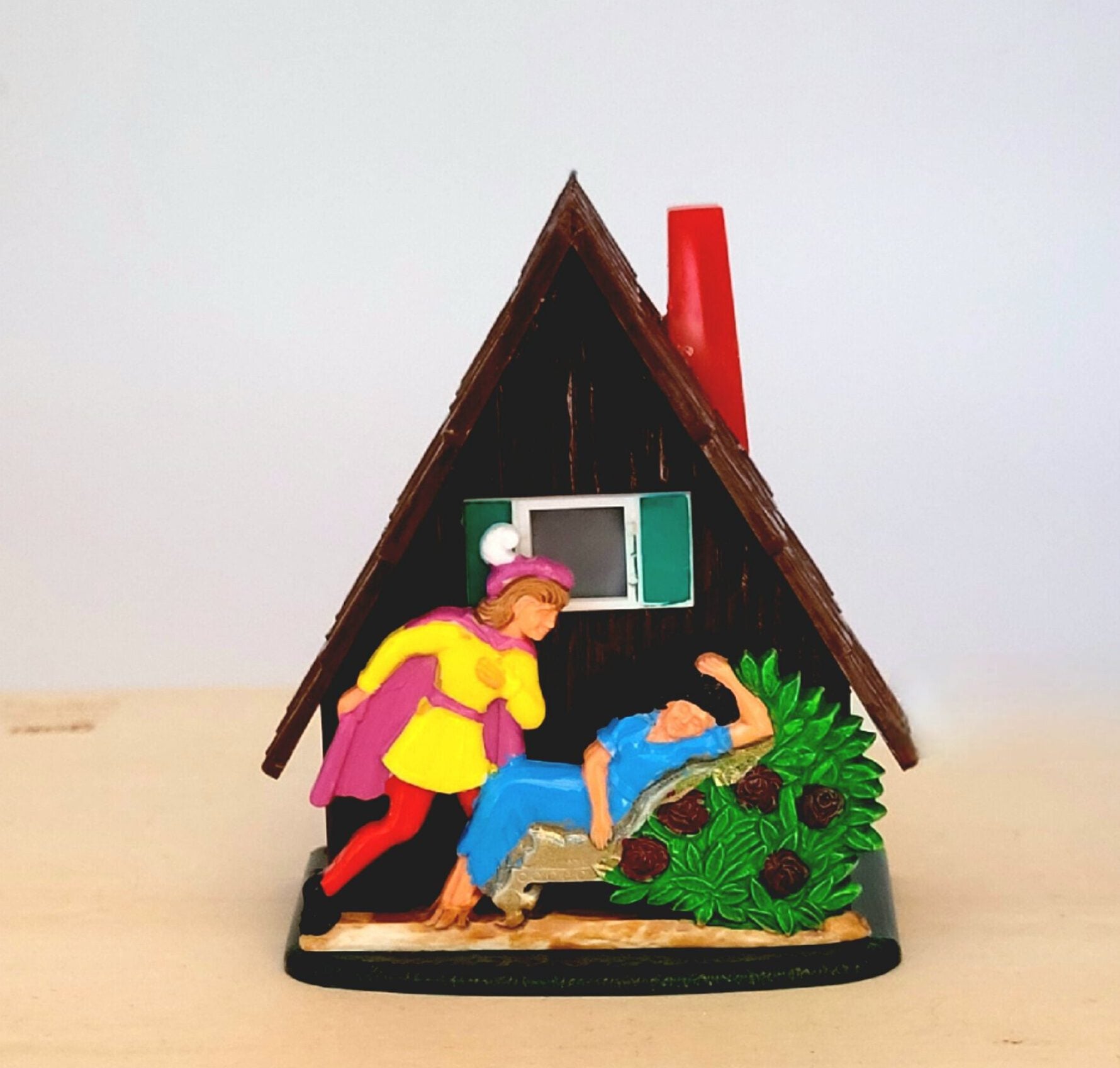 Bildbetrachter TV - Märchenhaus Dornröschen Klick-Fernseher Mini-Dia Betrachter Gucki Nostalgie