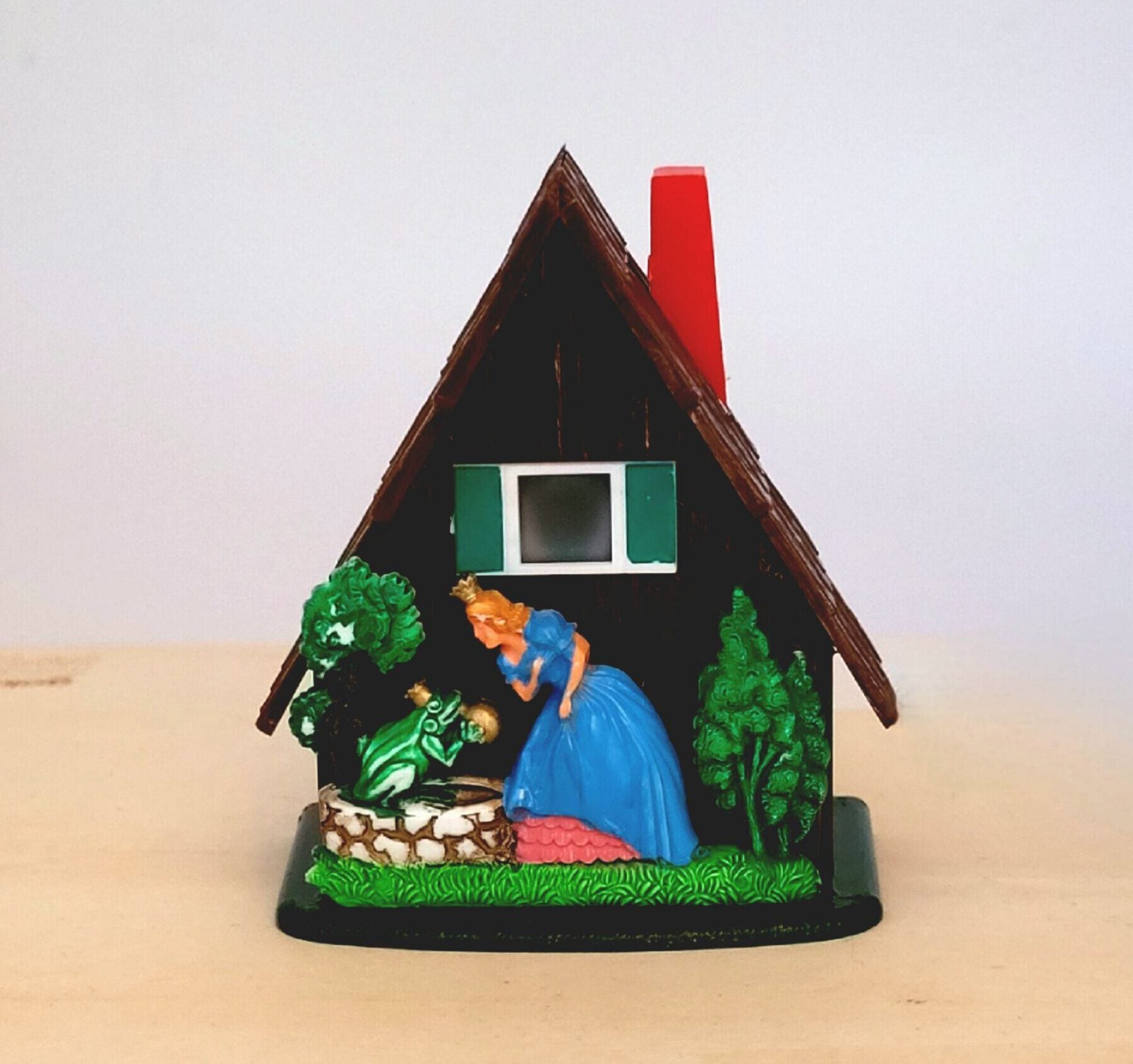 Bildbetrachter TV - Märchenhaus Der Froschkönig Klick-Fernseher Mini-Dia Betrachter Gucki Nostalgie