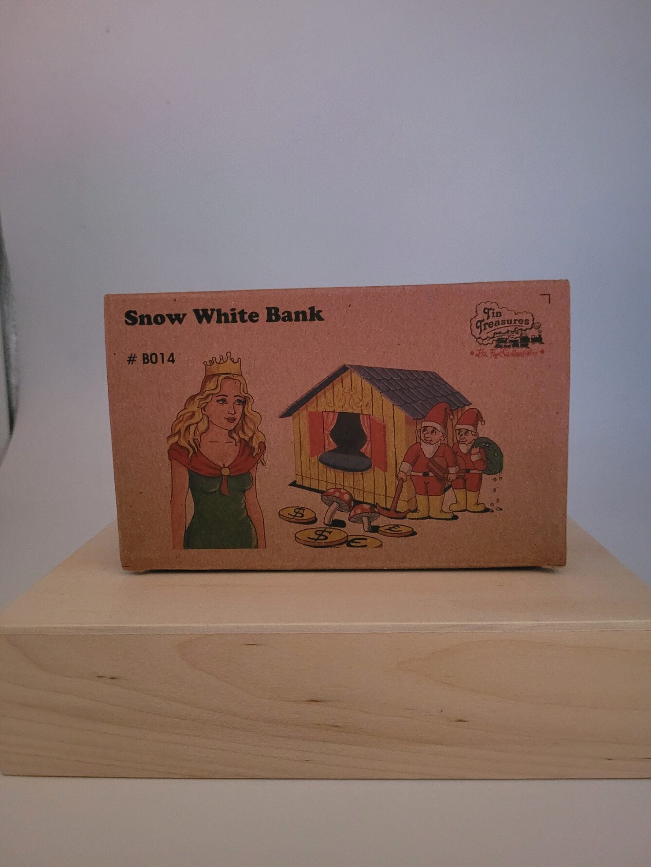 Spardose Schneewittchen aus Blech - Snow White Bank Nostalgie Repro -neu-