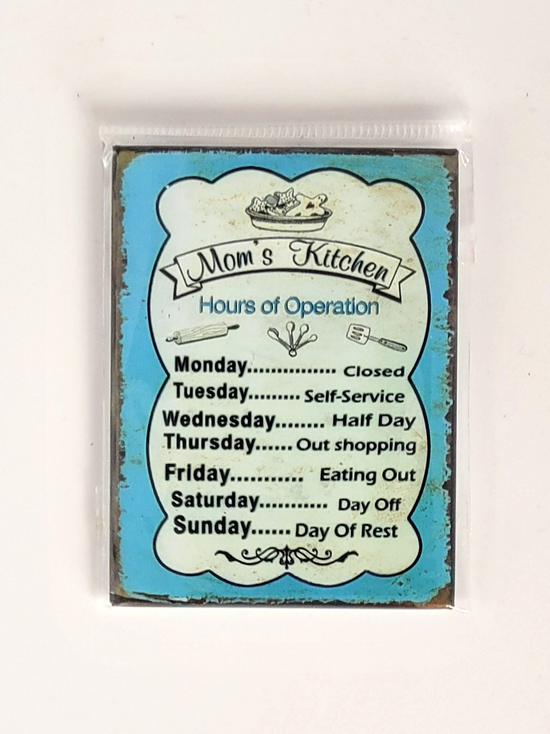 Magnet "Mom' s Kitchen - Hours of Operation"