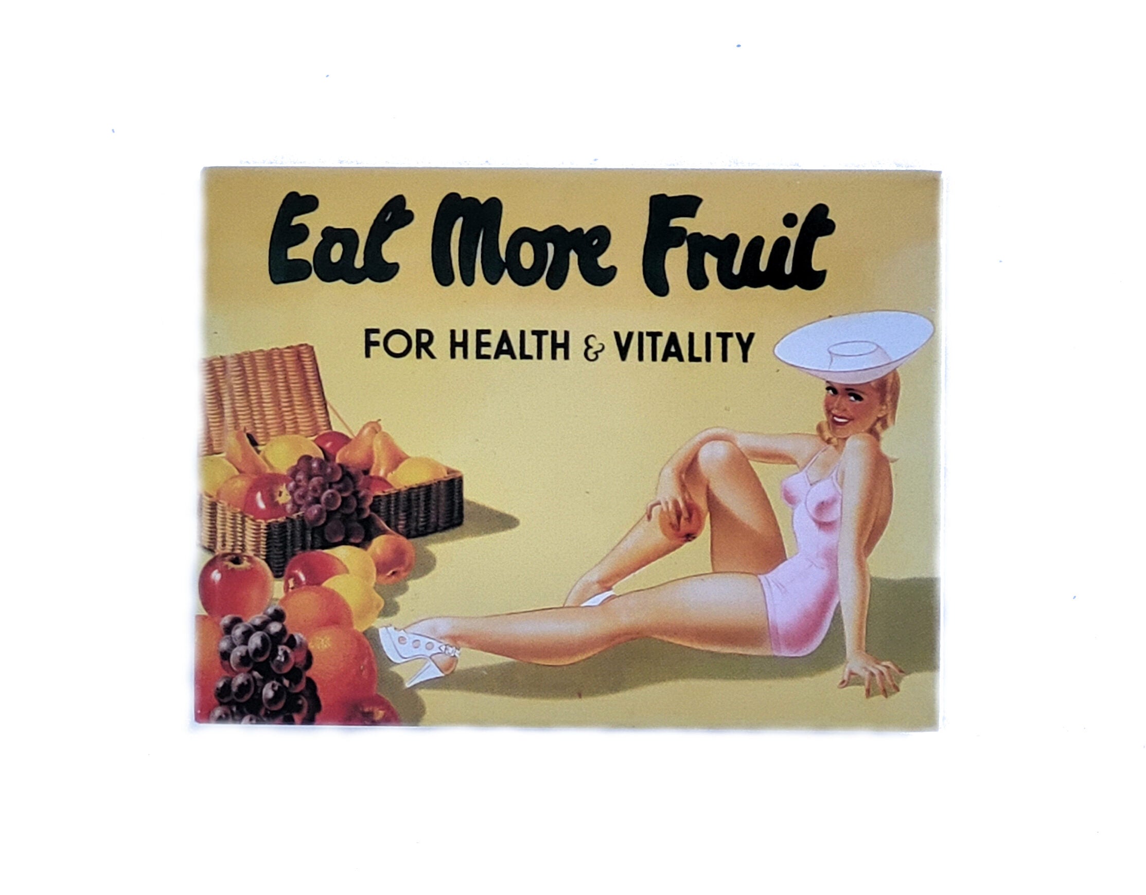 Magnet "Eat More Fruit - For Health & Vitality"