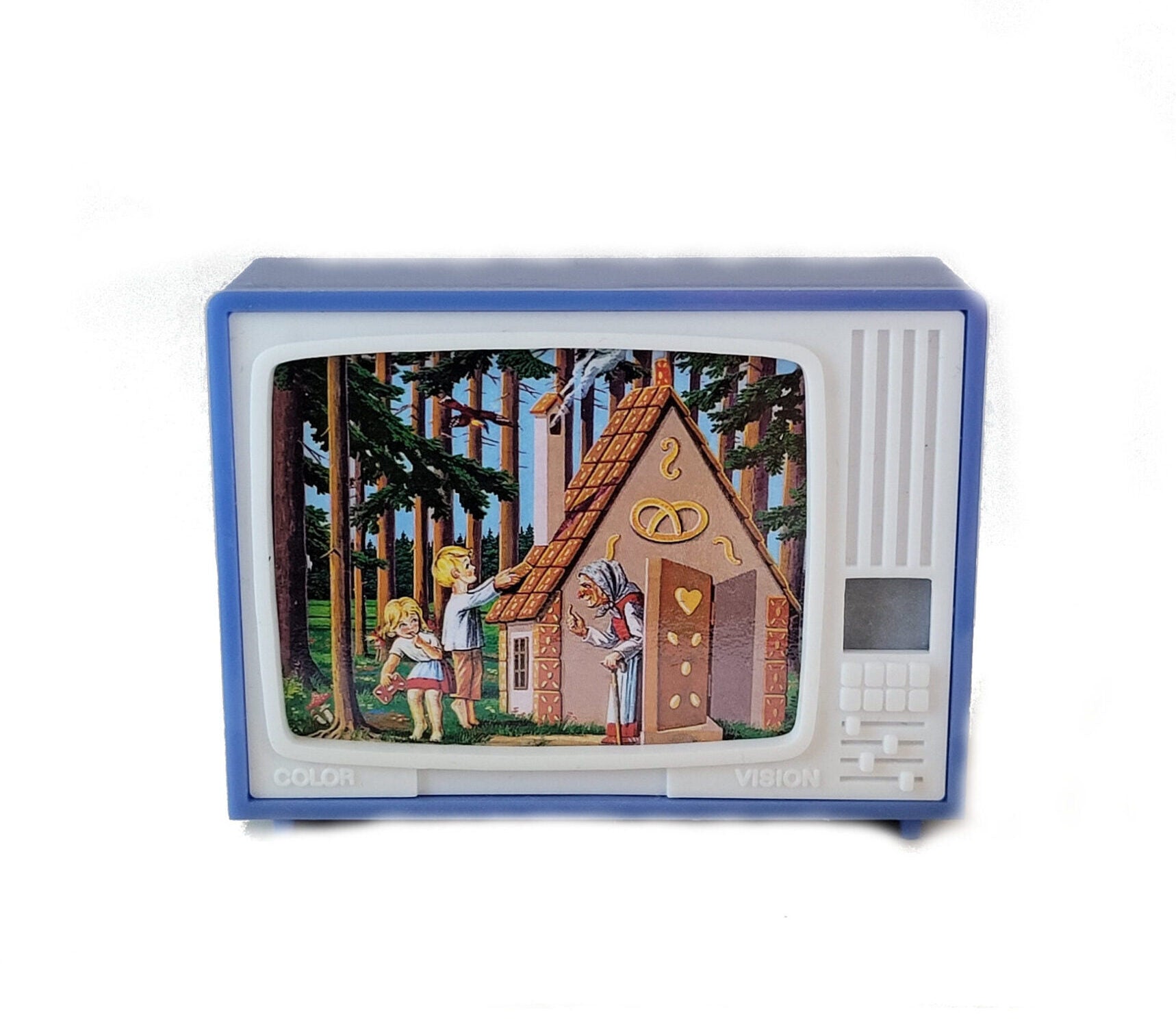 Bildbetrachter TV - Märchen Hänsel und Gretel Klick-Fernseher Mini-Dia Betrachter Gucki Nostalgie