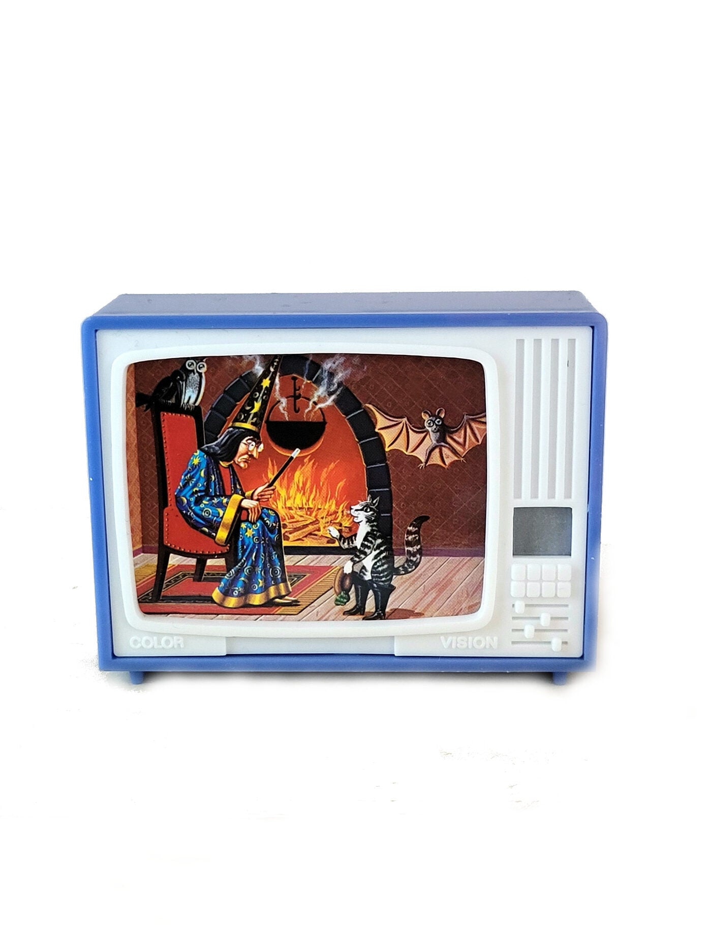 Bildbetrachter TV - Märchen Der gestiefelte Kater  Klick-Fernseher Mini-Dia Betrachter Gucki Nostalgie