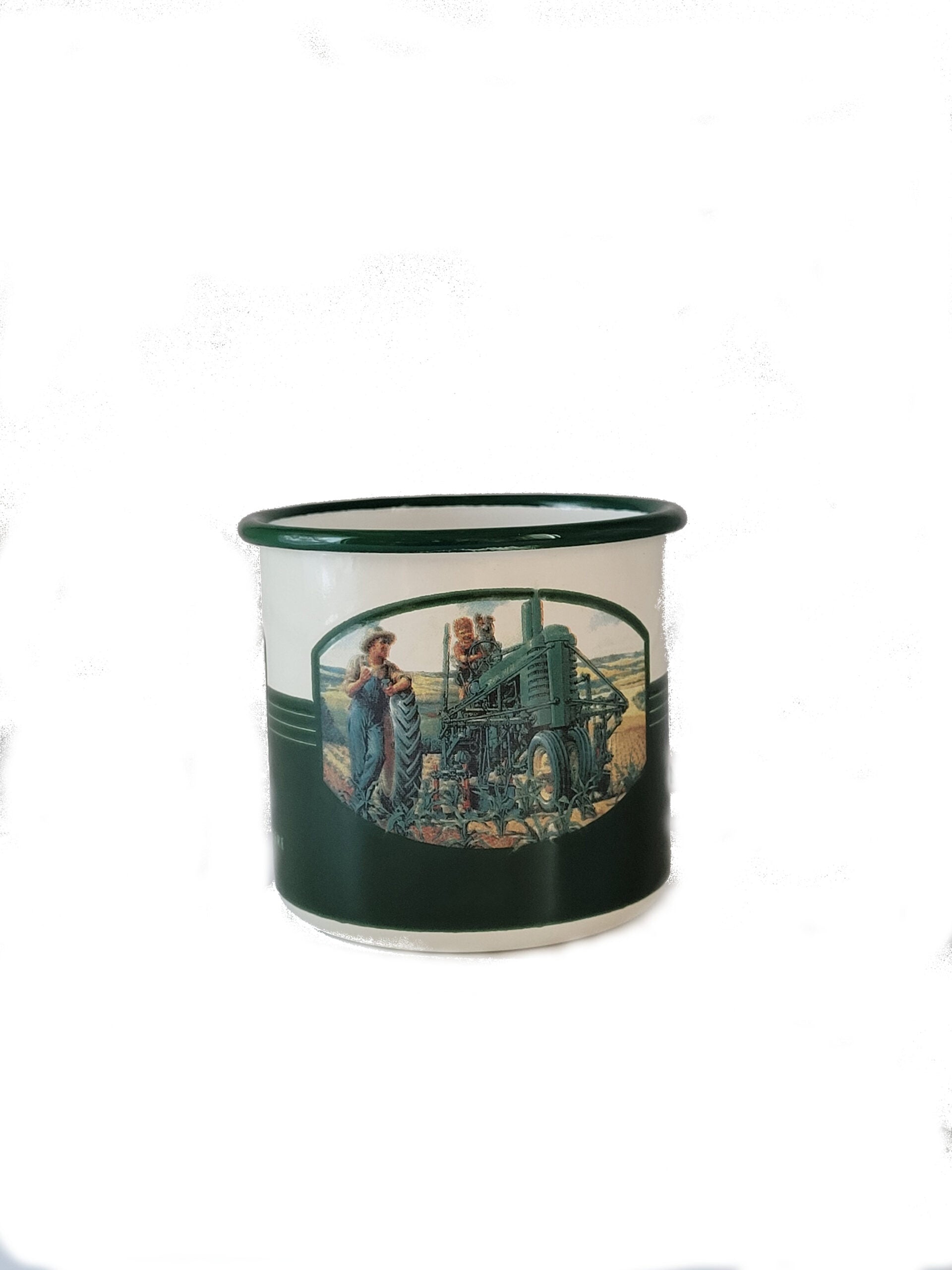 Emaille Becher John Deere - Quality Farm Equipement 0,36 l (Nostalgic Art)