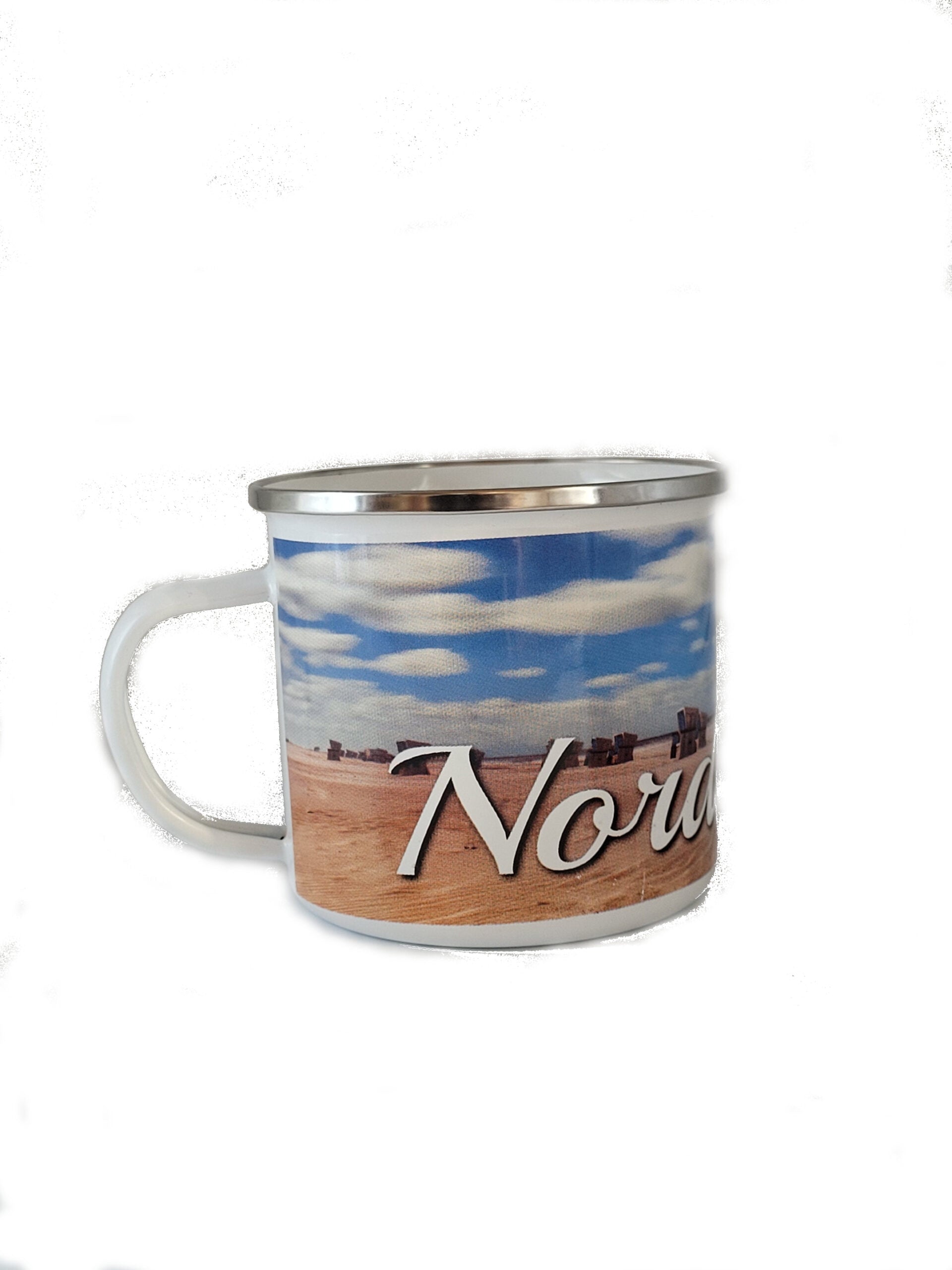 Emaille Becher "Nordseeliebe" 0,5 L