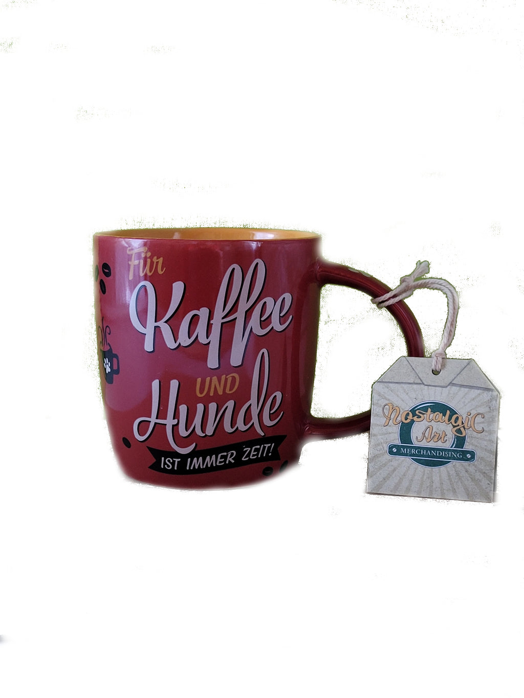 Tasse Für Kaffee und Hunde ist immer Zeit (Nostalgic Art)