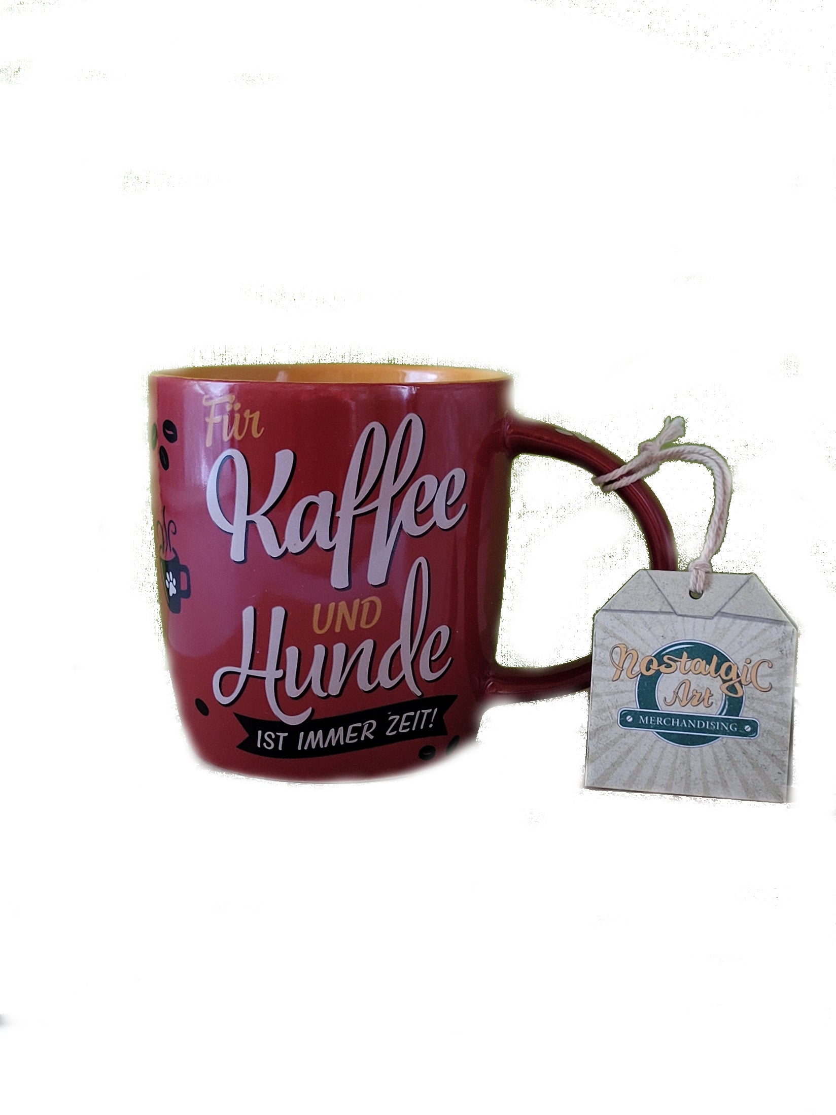 Tasse Für Kaffee und Hunde ist immer Zeit (Nostalgic Art)