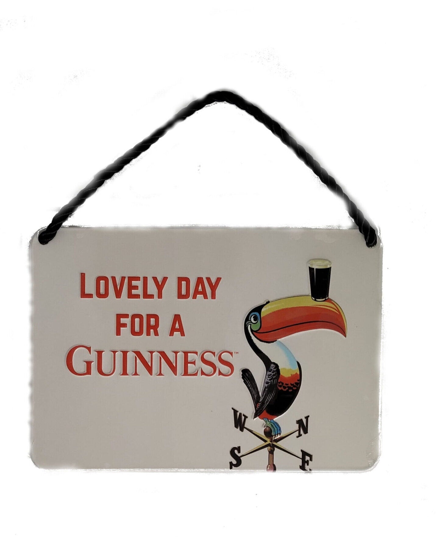 Hängeschild GUINNESS - Lovely day for a Guinness (16,5 x 11,5 cm)